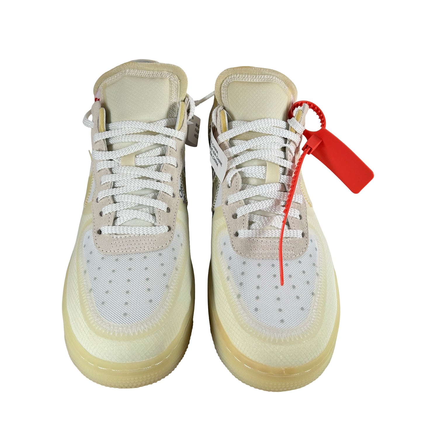 AO4606 100 Nike Air Force 1 Low Off-White - 10 M (Yellowing)
