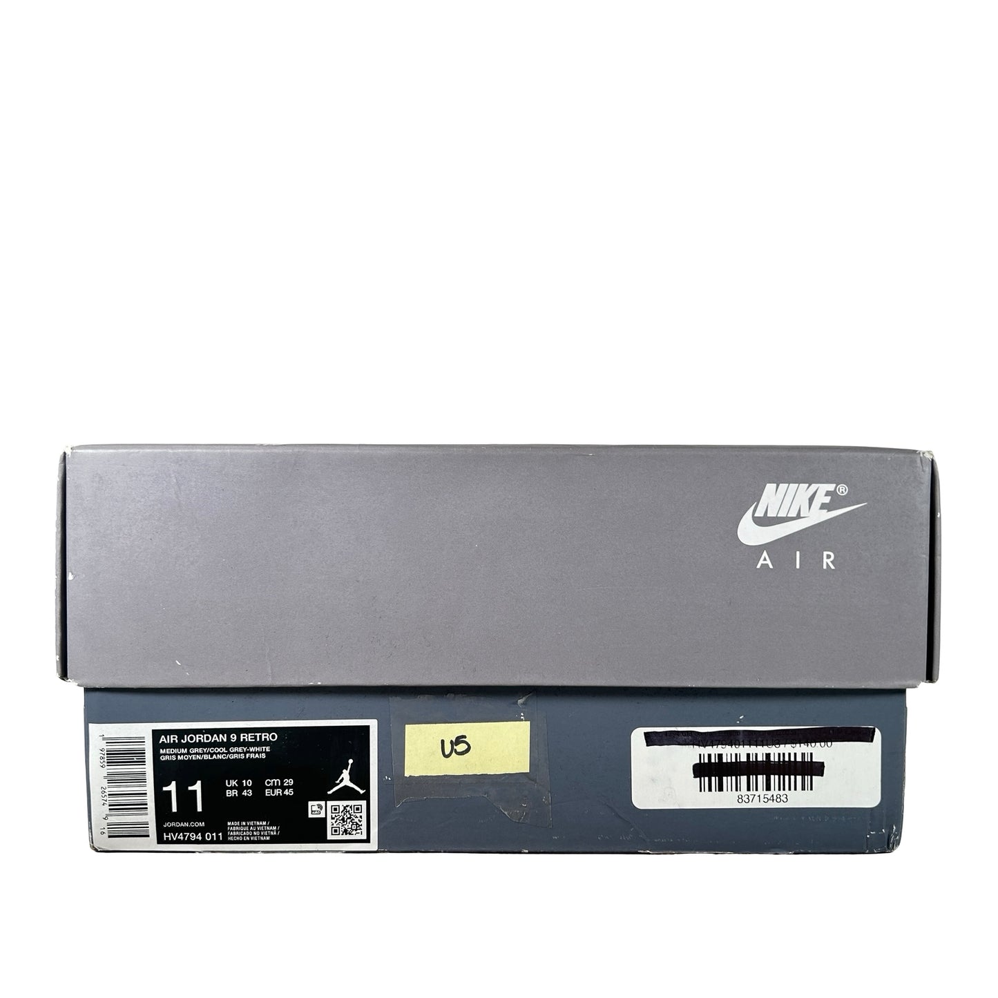 HV4794 011 Jordan 9 Retro Cool Grey (2025) [USED] - 11 M (Used5)
