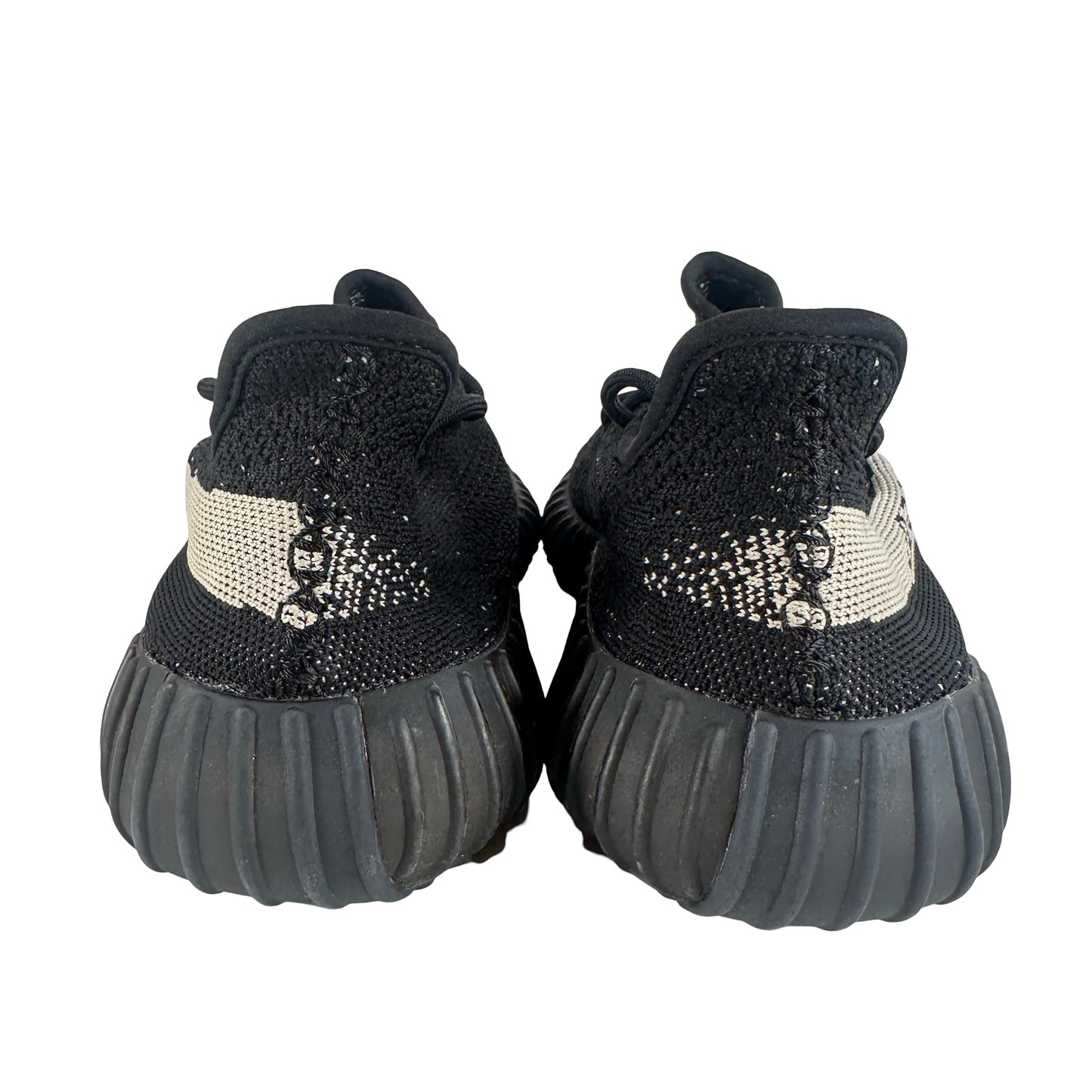 BY1604 Adidas Yeezy Boost 350 V2 Core Black White [USED] - 8 M (Used)