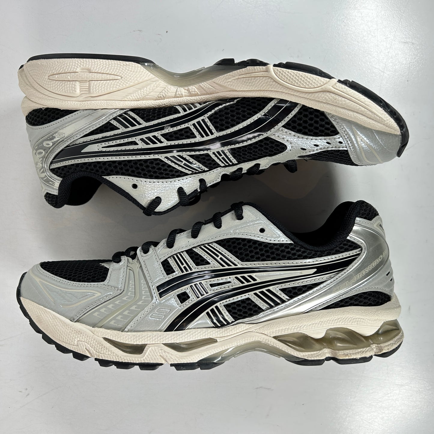 1201A019 005 ASICS Gel-Kayano 14 Black Seal Grey [USED] - 9 M (Used) (No Box)