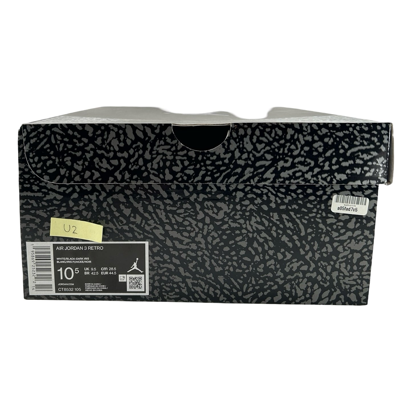 CT8532 105 Jordan 3 Retro Dark Iris [USED] - 10.5 M (Used2)