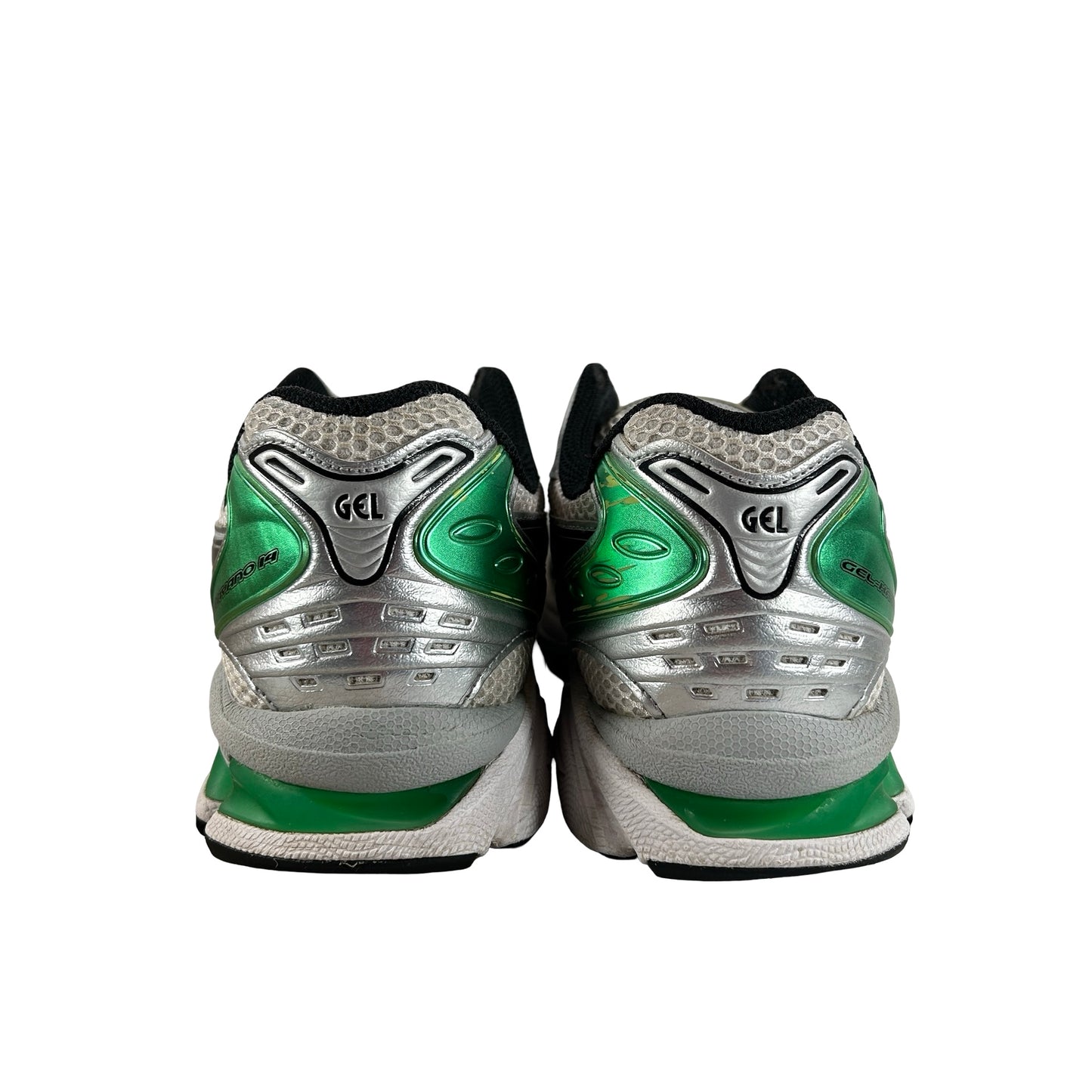 1201A019 110 ASICS Gel-Kayano 14 White Malachite Green [USED] - 10 M (Used3)