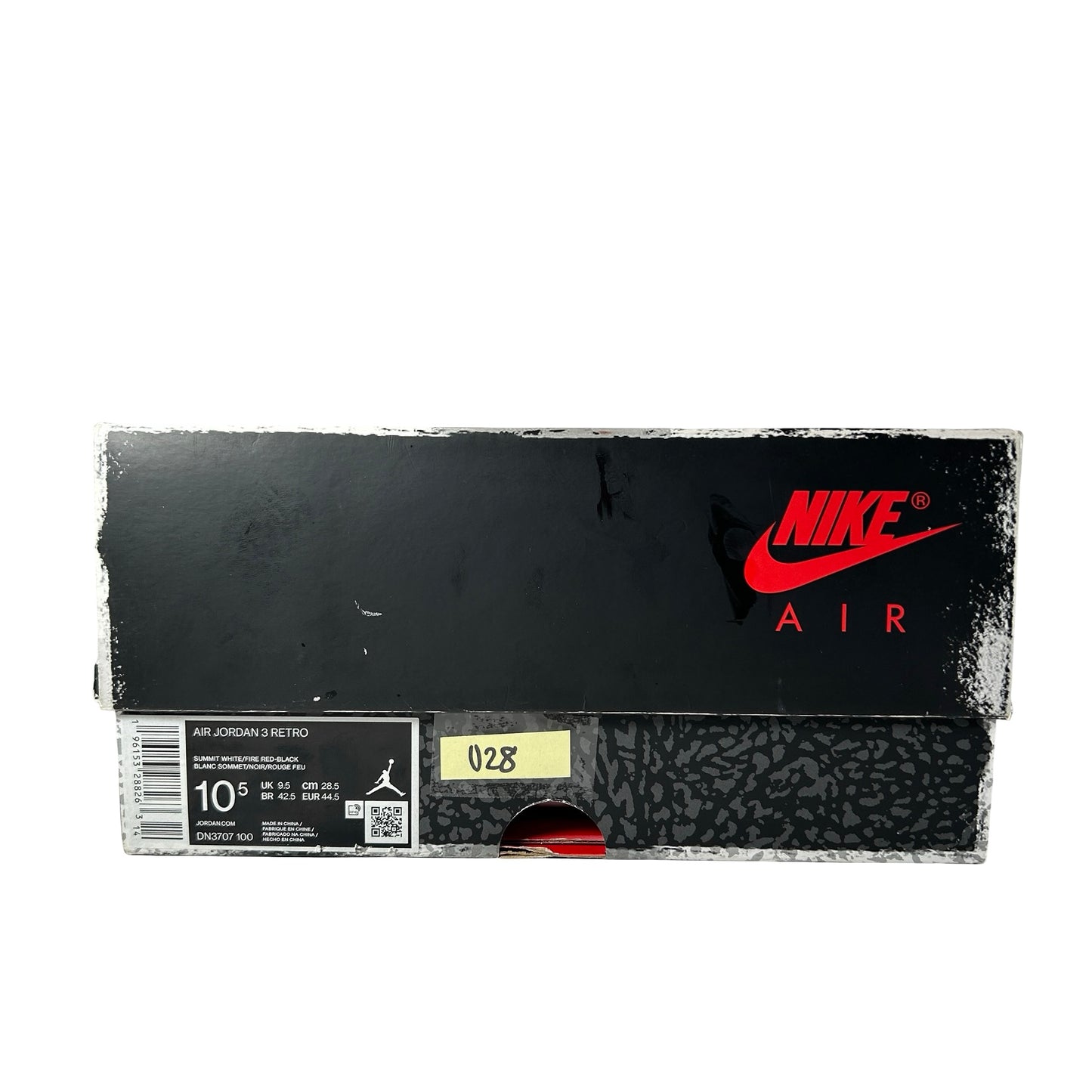 DN3707 100 Jordan 3 Retro White Cement Reimagined [USED] - 10.5 M (Used28)