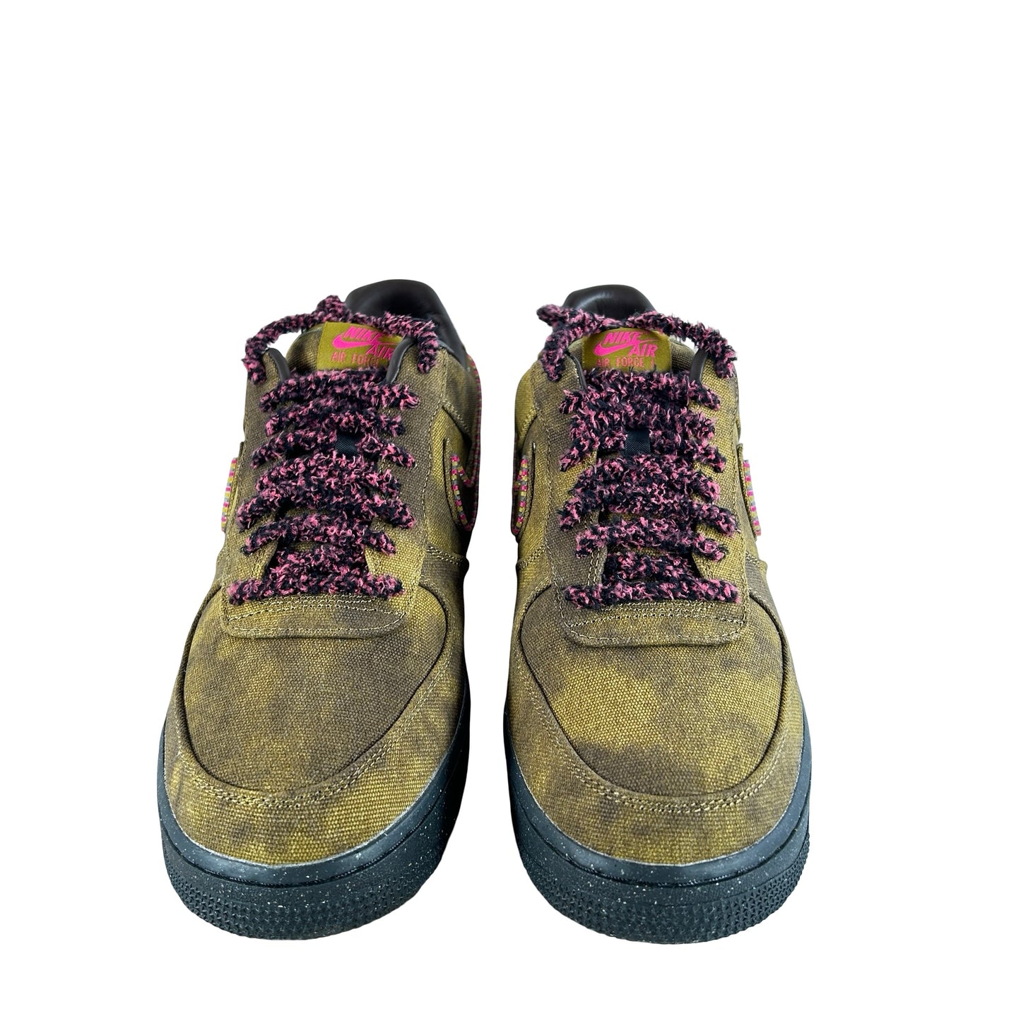 IO4474 300 Nike Air Force 1 Low '07 QS Boucle Desert Moss Fierce Pink [USED] - 12 M (Used)