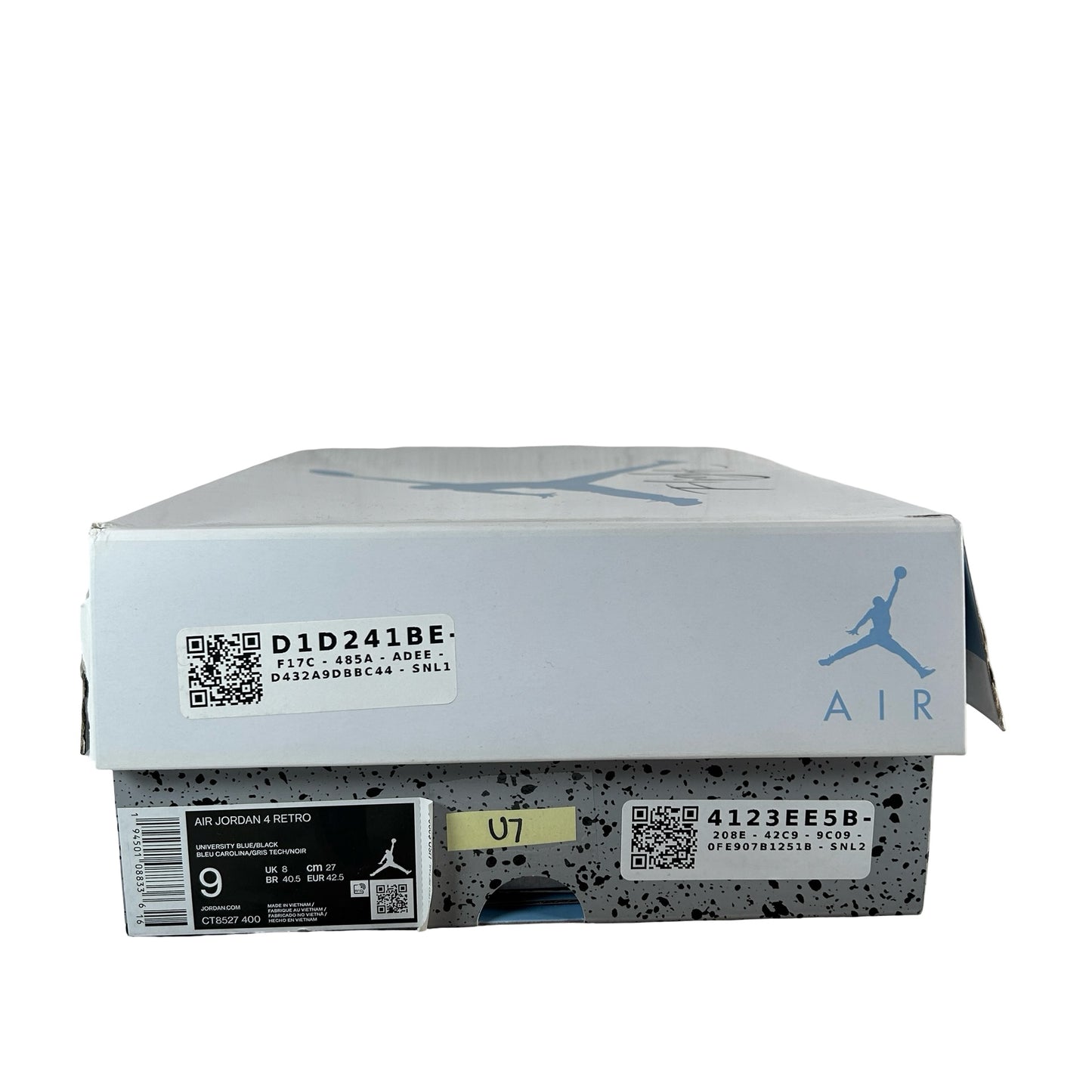 CT8527 400 Jordan 4 University Blue [USED] - 9 M (Used7)