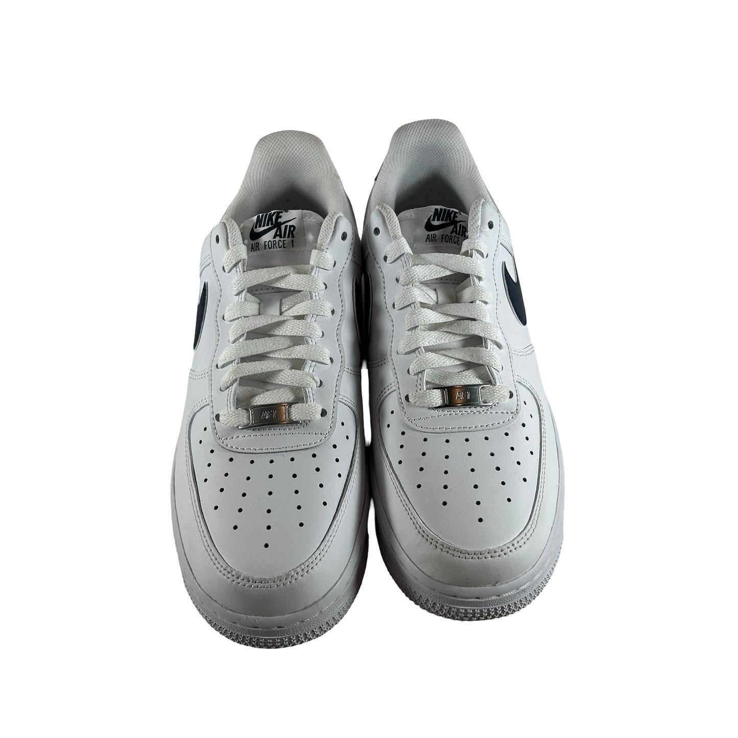 FJ4146 119 Nike Air Force 1 Low '07 White College Navy [USED] - 8.5 M (Used) (No Box)