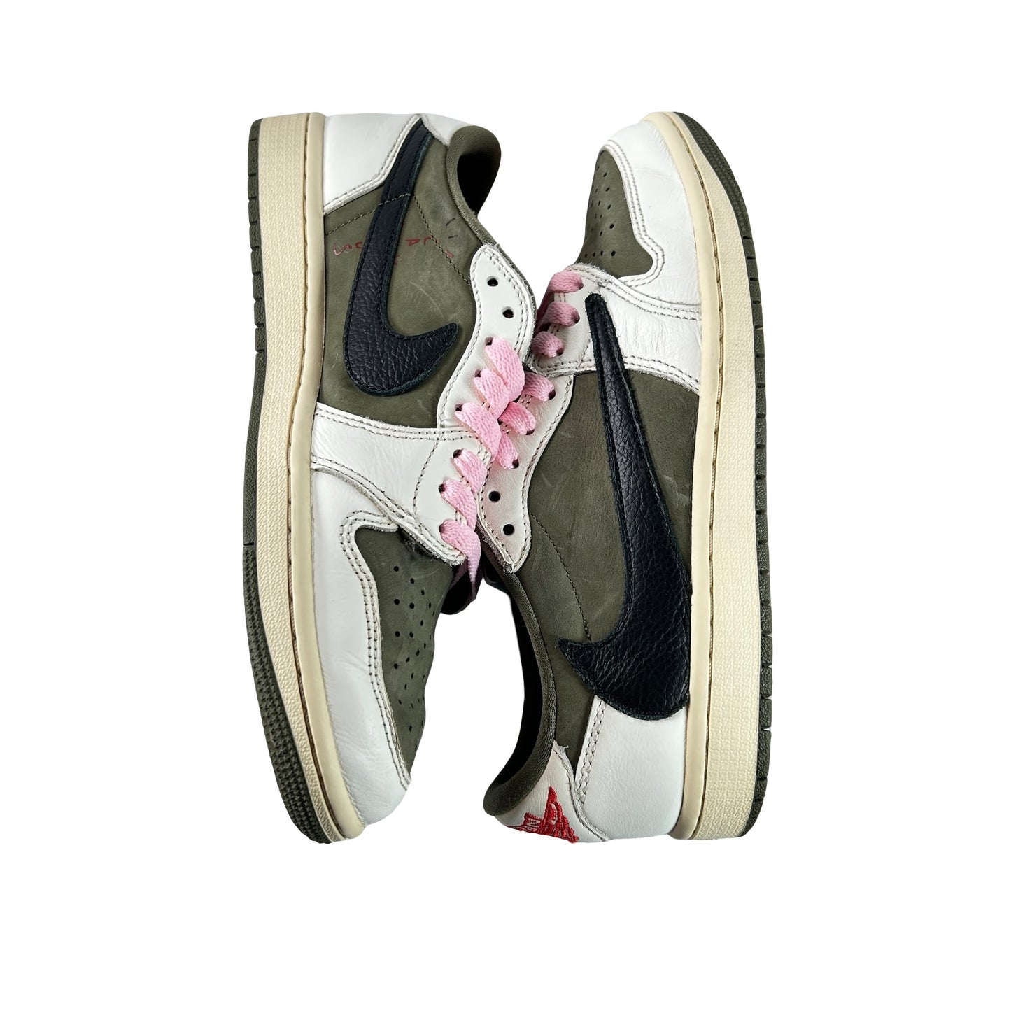 DM7866 200 Jordan 1 Retro Low OG SP Travis Scott Medium Olive [USED] - 7.5 M (Used) (No Box) (Replace Insoles)
