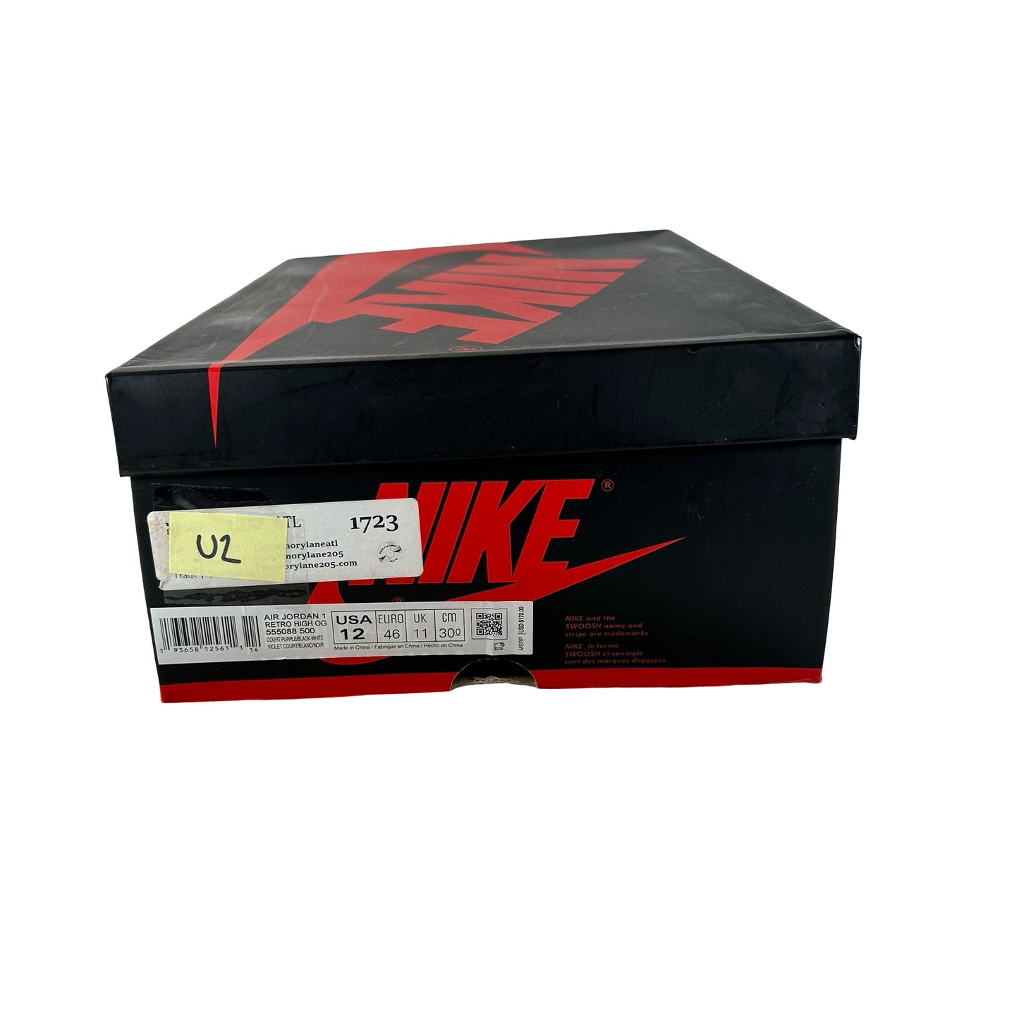 555088 500 Jordan 1 Court Purple [USED] - 12 M (Used2)