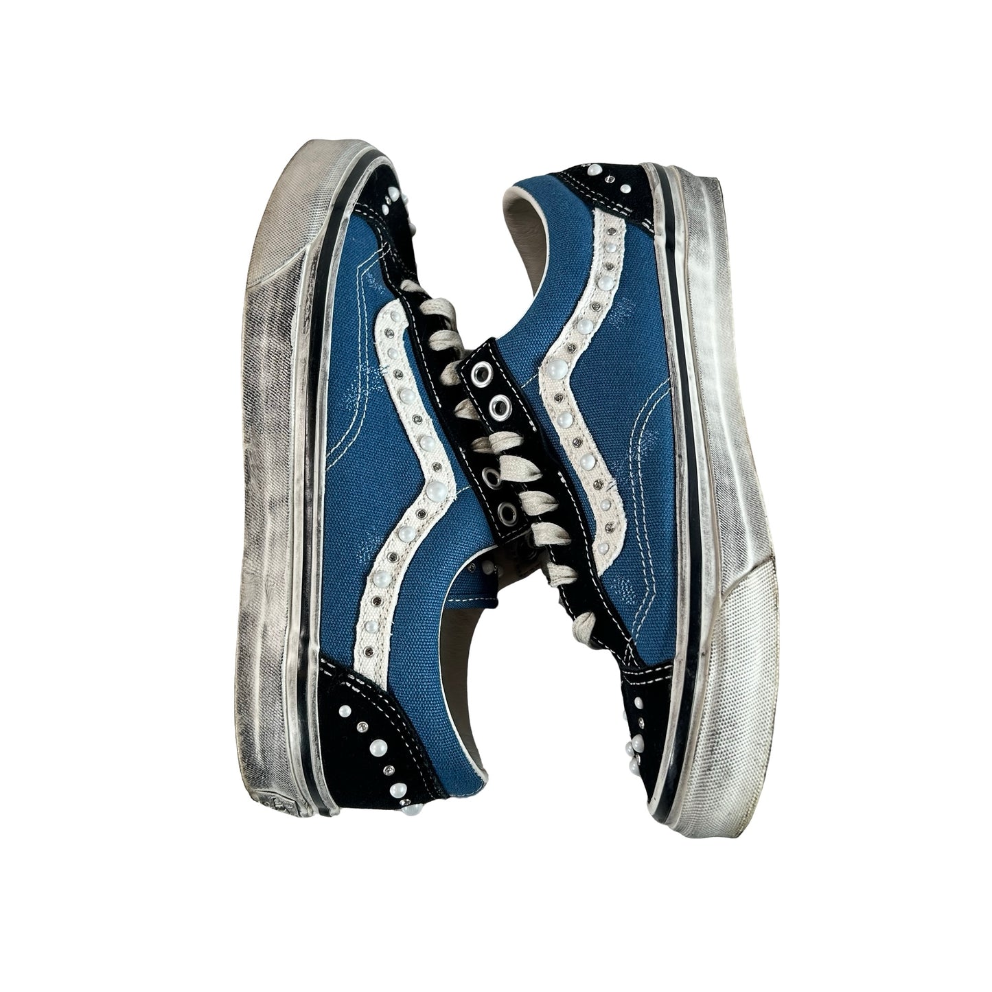 VN000E8VYA6 Vans LX Old Skool 36 Pearlized Pack Black Navy [USED] - 7.5 M (Used)