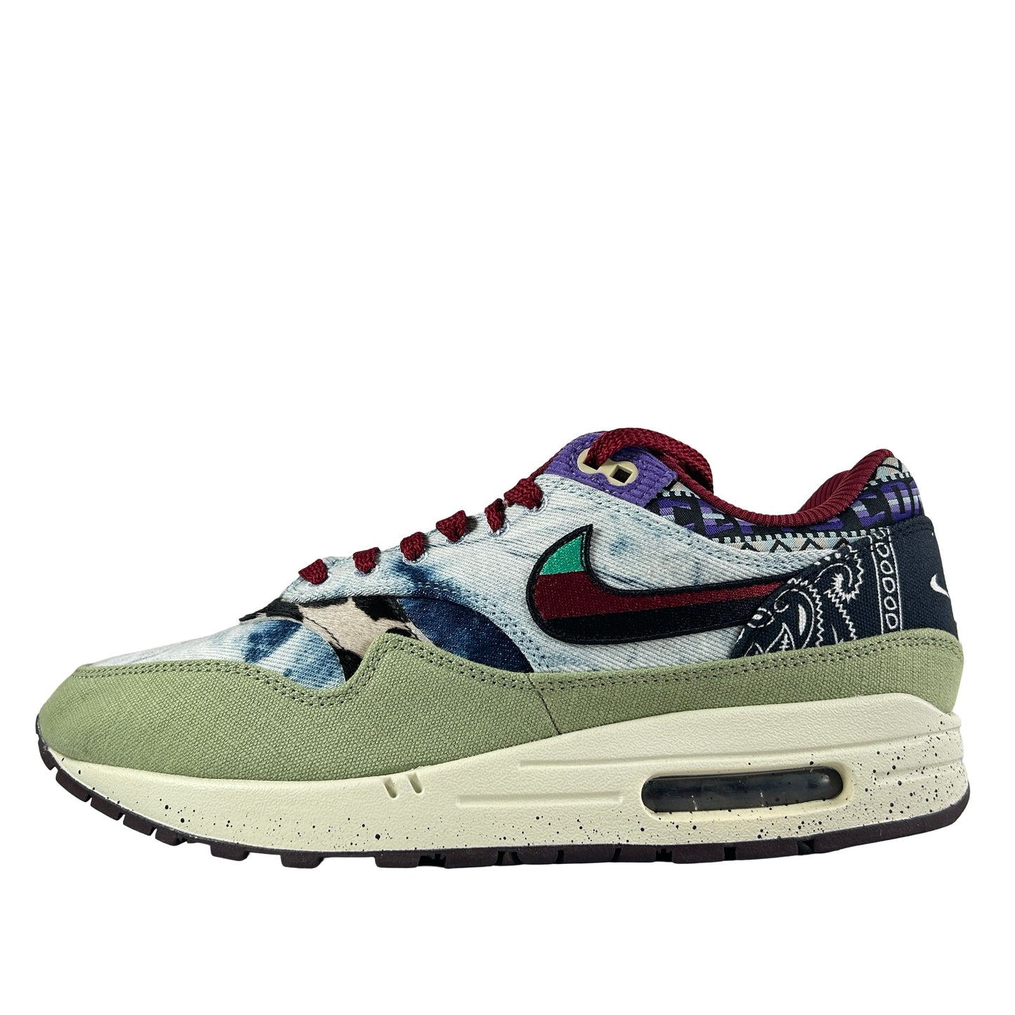 DN1803 300 Nike Air Max 1 Concepts Denim Olive Canvas [USED] - 9 M (Used3)