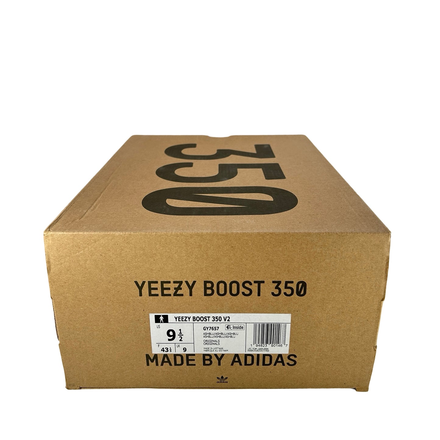 GY7657 adidas Yeezy Boost 350 V2 Ash Blue [USED] - 9.5 M (Used)