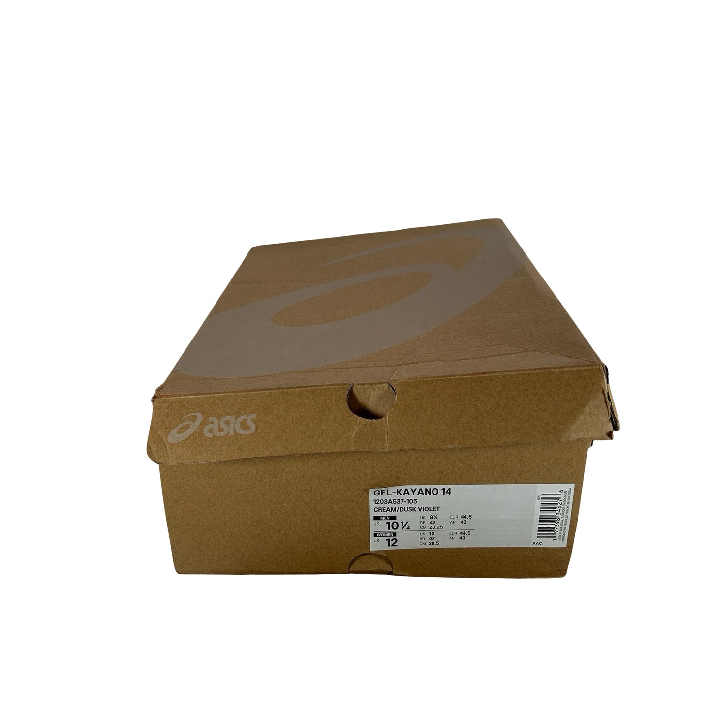1203A537 105 ASICS Gel-Kayano 14 Cream Dusk Violet [USED] - 10.5 M (Used)