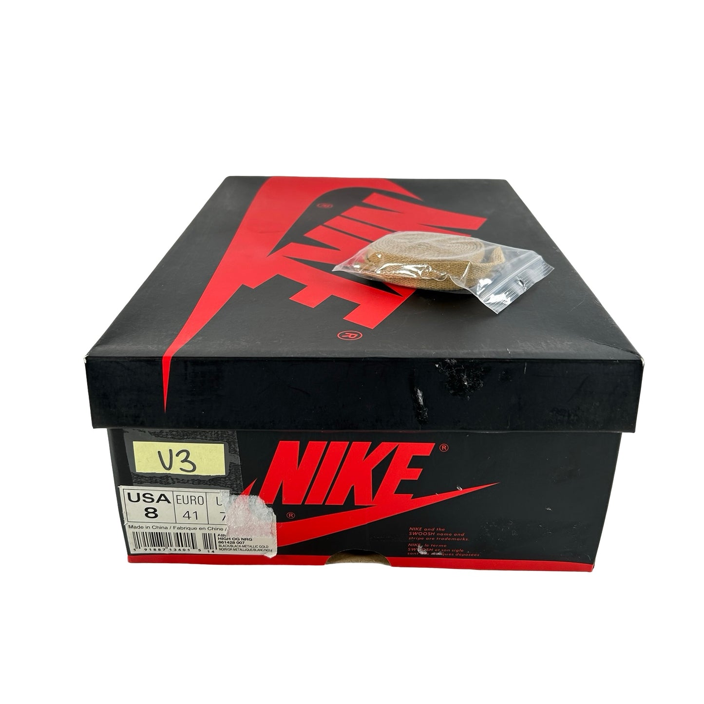 861428 007 Jordan 1 Retro High NRG Patent Gold Toe [USED] - 8 M (Used3)