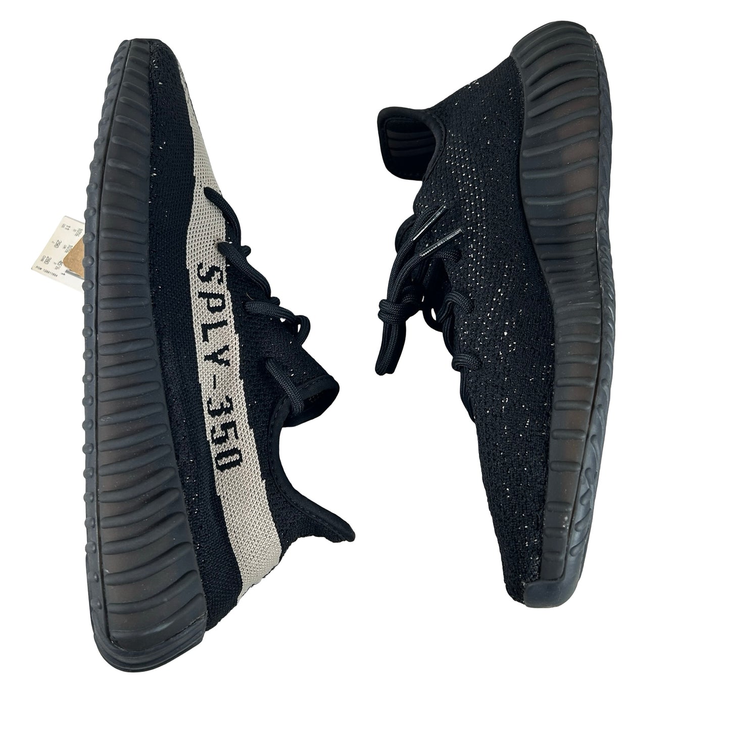 BY1604 adidas Yeezy Boost 350 V2 Core Black White - 11 M (No Box) (Yellowing Foam)