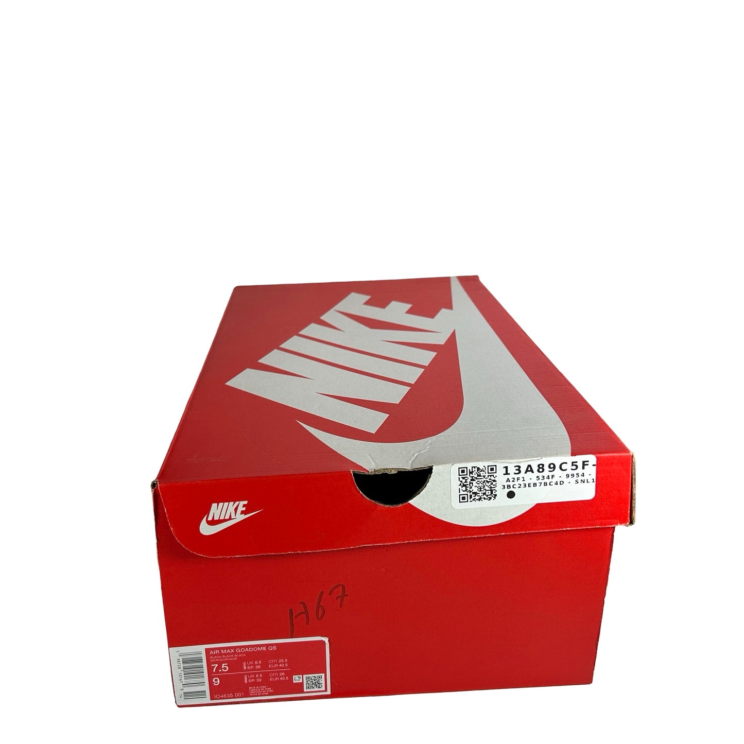 IO4635 001 Nike Air Max Goadome Black Pony Hair [REPLACE BOX]