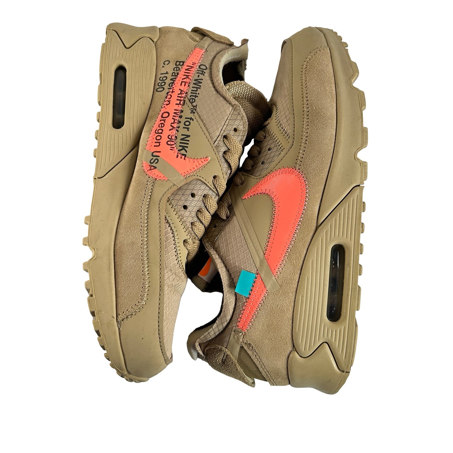 AA7293 200 Nike Air Max 90 Off-White Desert Ore [USED] - 8.5 M (Used2)