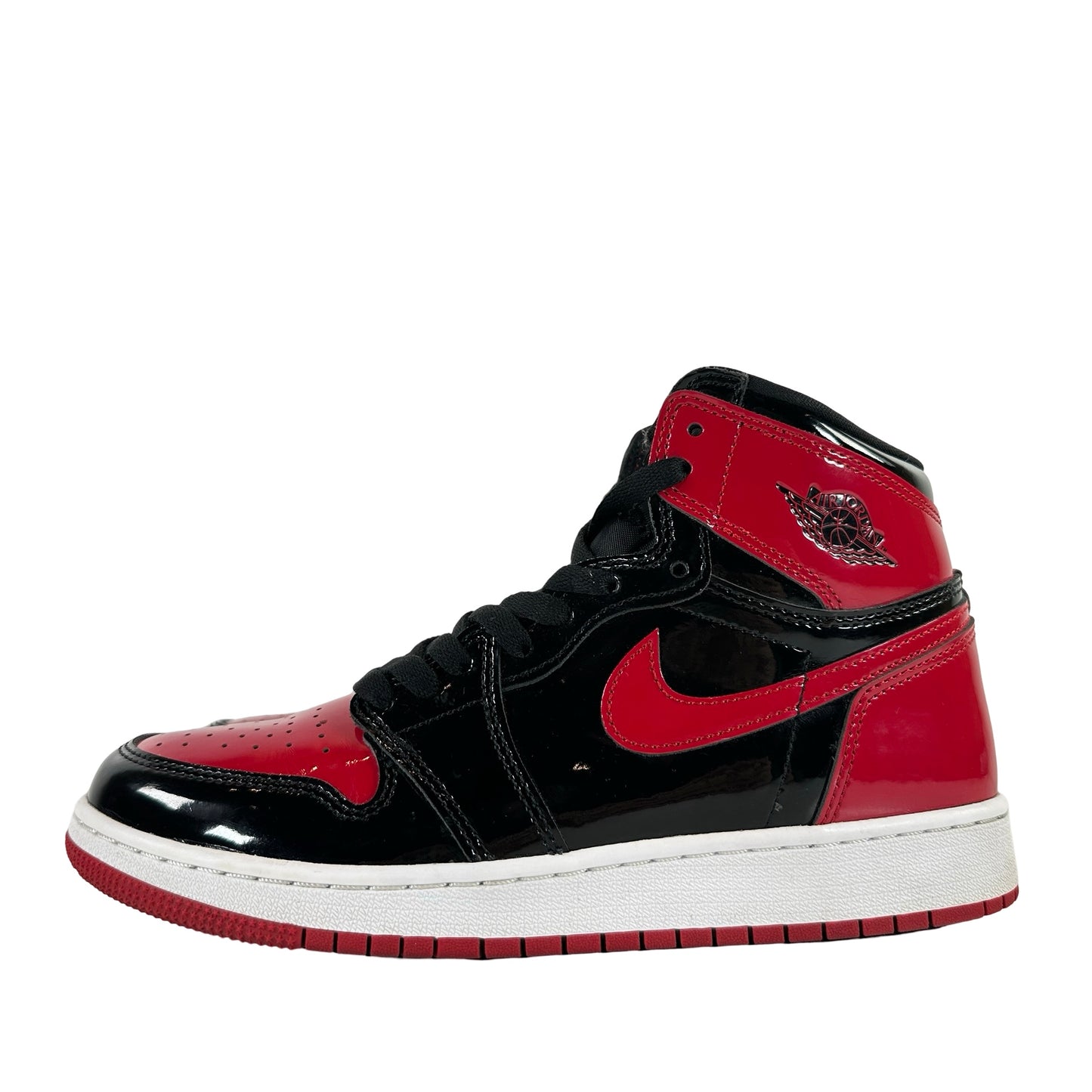 575441 063 Jordan 1 Retro High OG Patent Bred (GS) [USED] - 7 Y (Used)