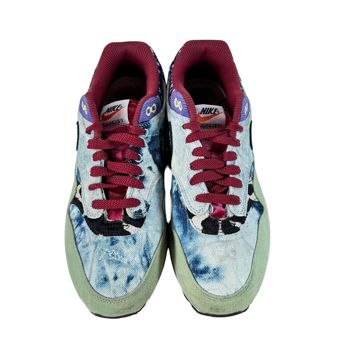 DN1803 300 Nike Air Max 1 Concepts Denim Olive Canvas [USED] - 9.5 M (Used4) (Special Box)