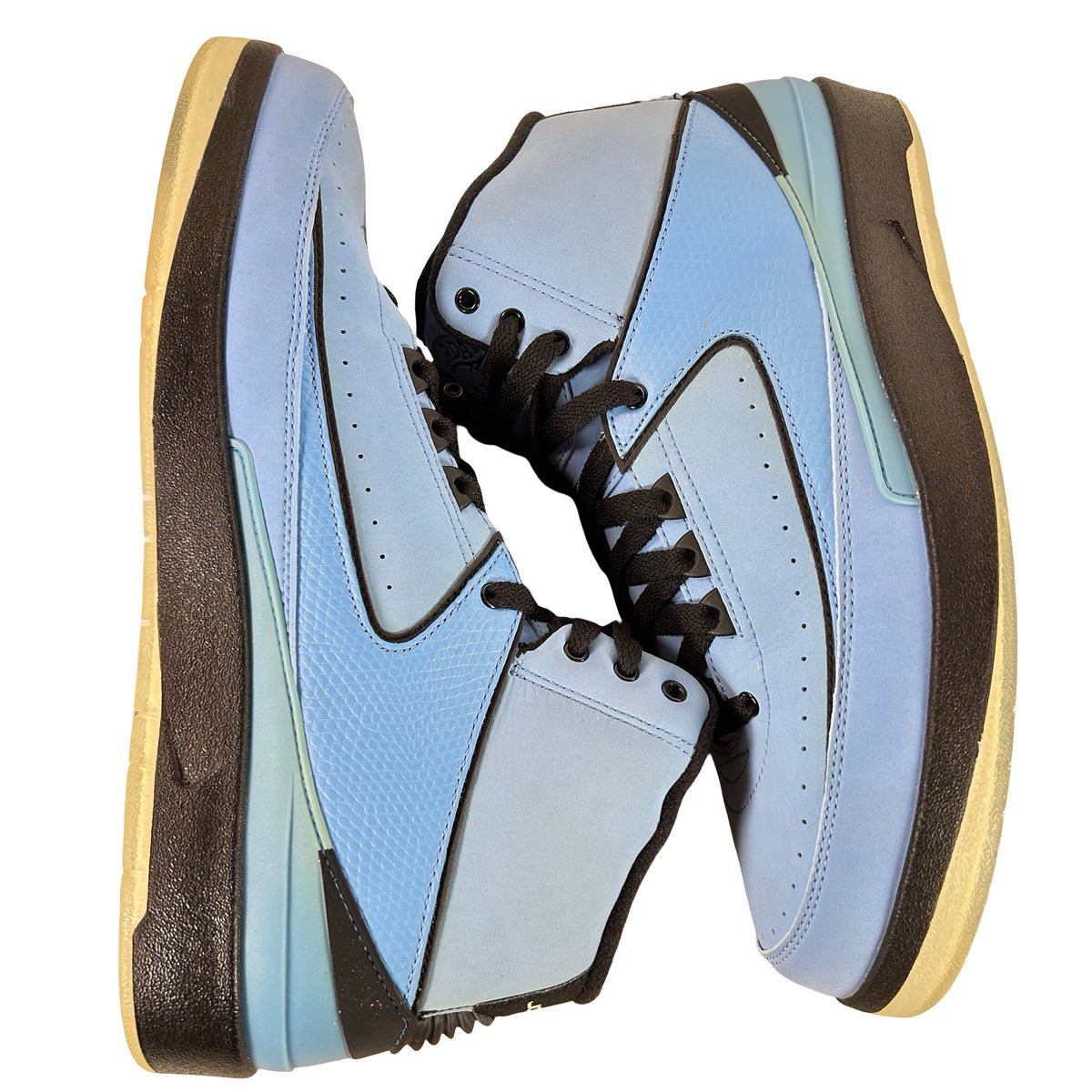395709 401 Jordan 2 Retro QF Univ. Blue Black (2010) - 10 M (Yellowing)