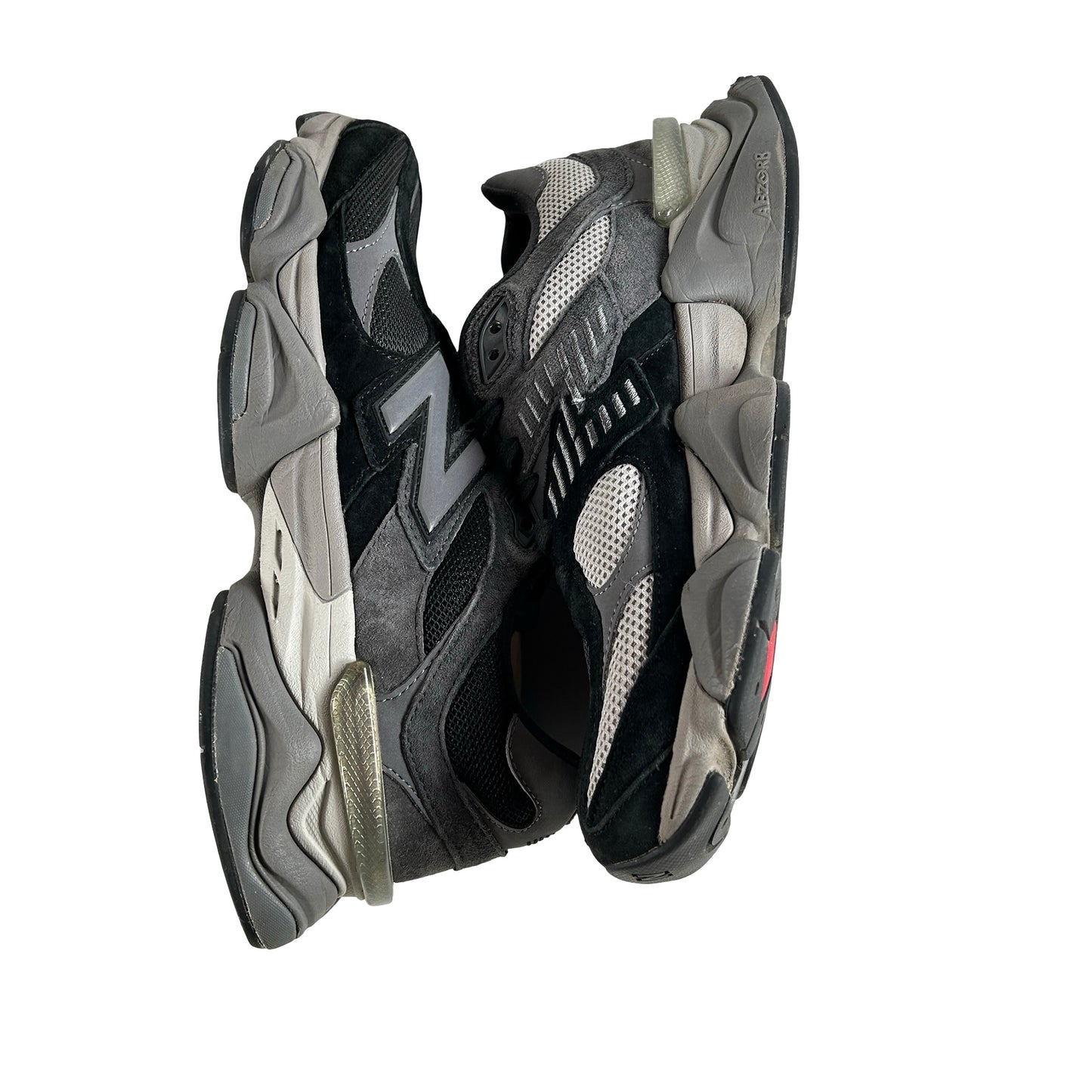 U9060BLK New Balance 9060 Black Castlerock Grey [USED] - 9.5 M (Used)