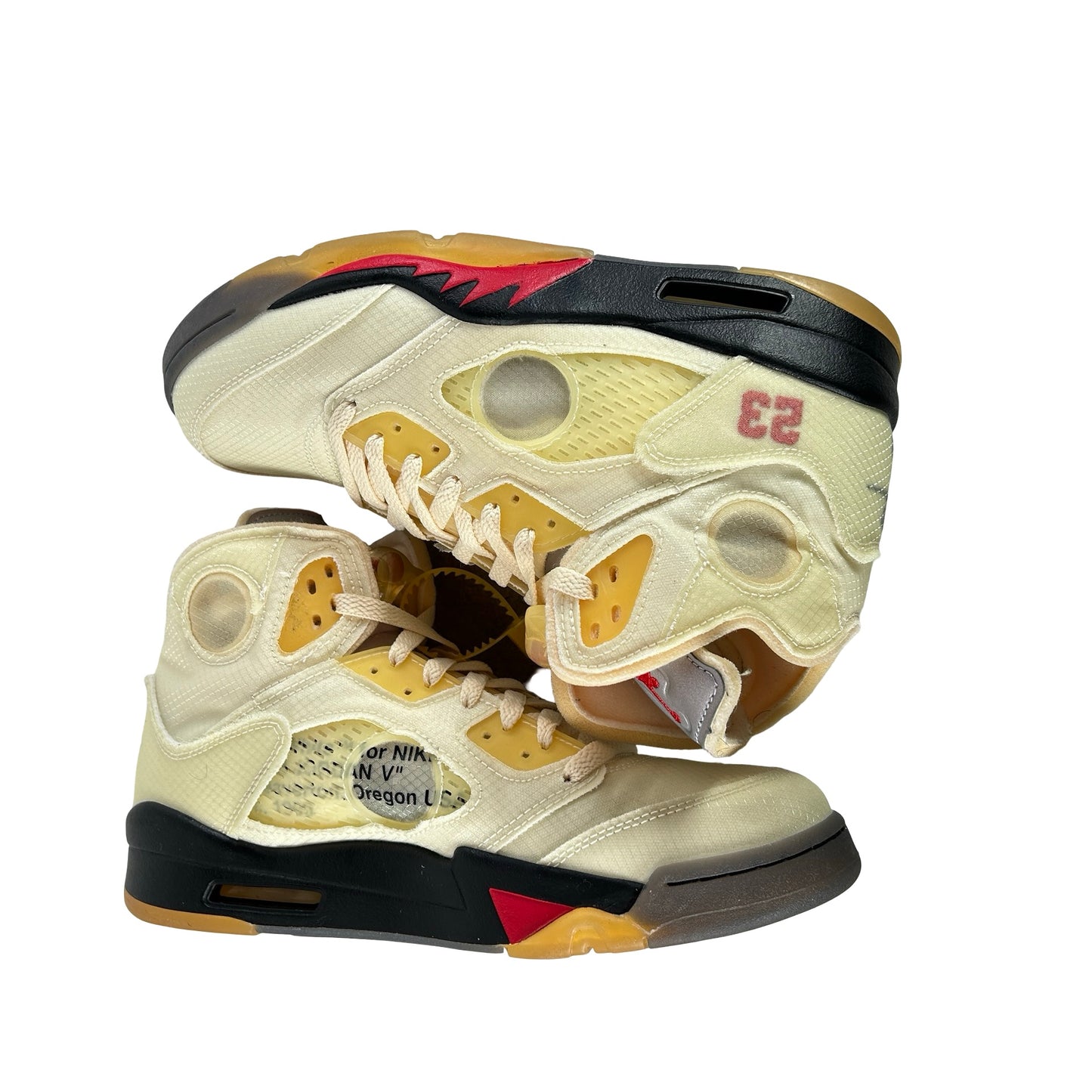 DH8565 100 Jordan 5 Off-White Sail [USED] - 9 M (Used7)