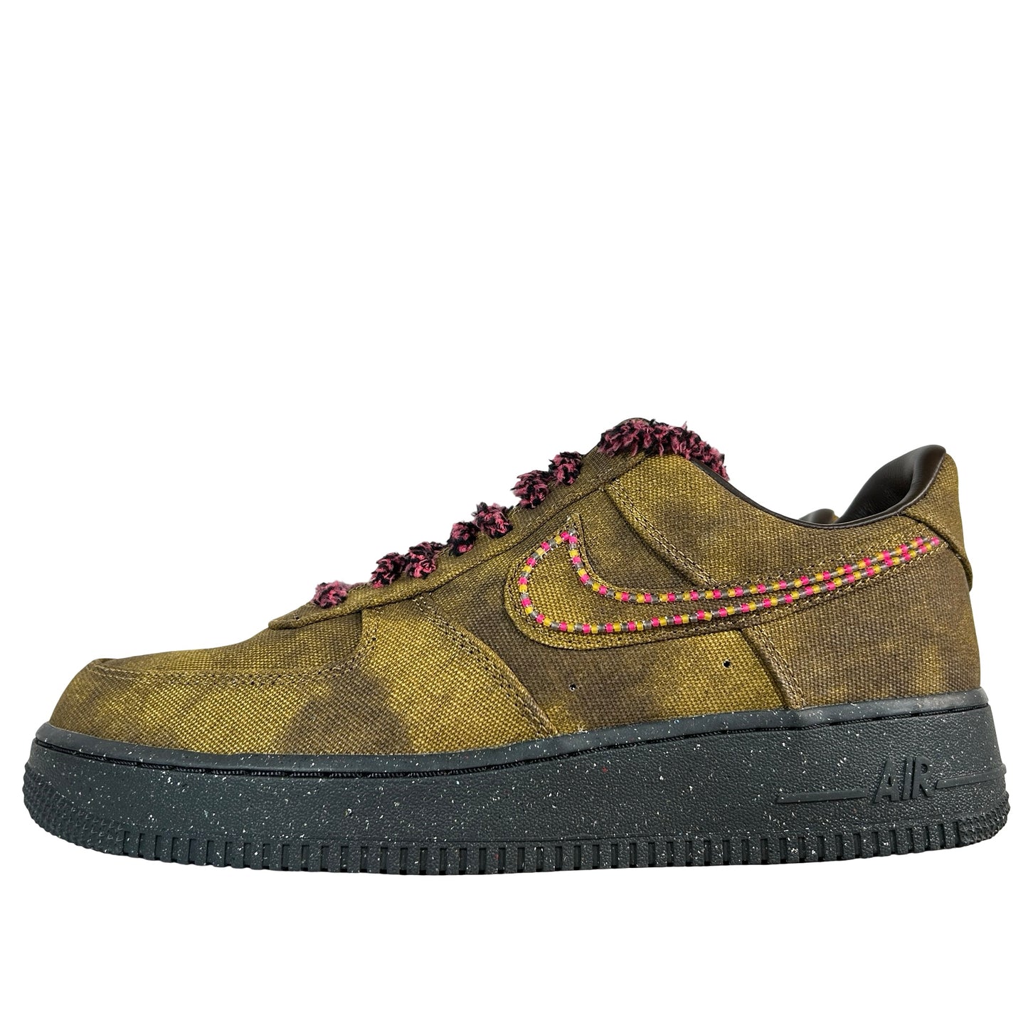 IO4474 300 Nike Air Force 1 Low '07 QS Boucle Desert Moss Fierce Pink [USED] - 9 M (VNDS)