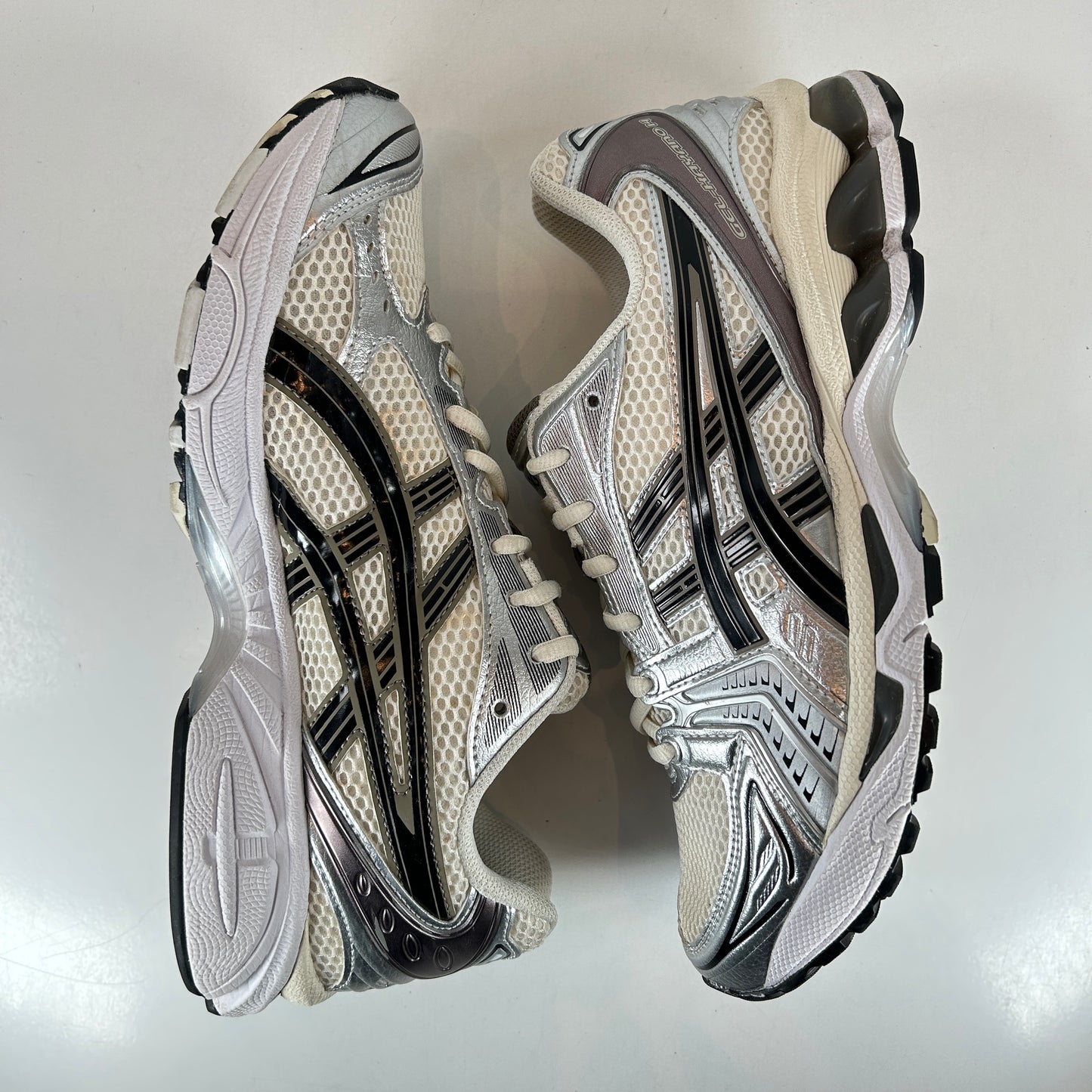 1201A019 108 ASICS Gel-Kayano 14 Cream Black Metallic Plum [USED] - 8.5 M (Used)