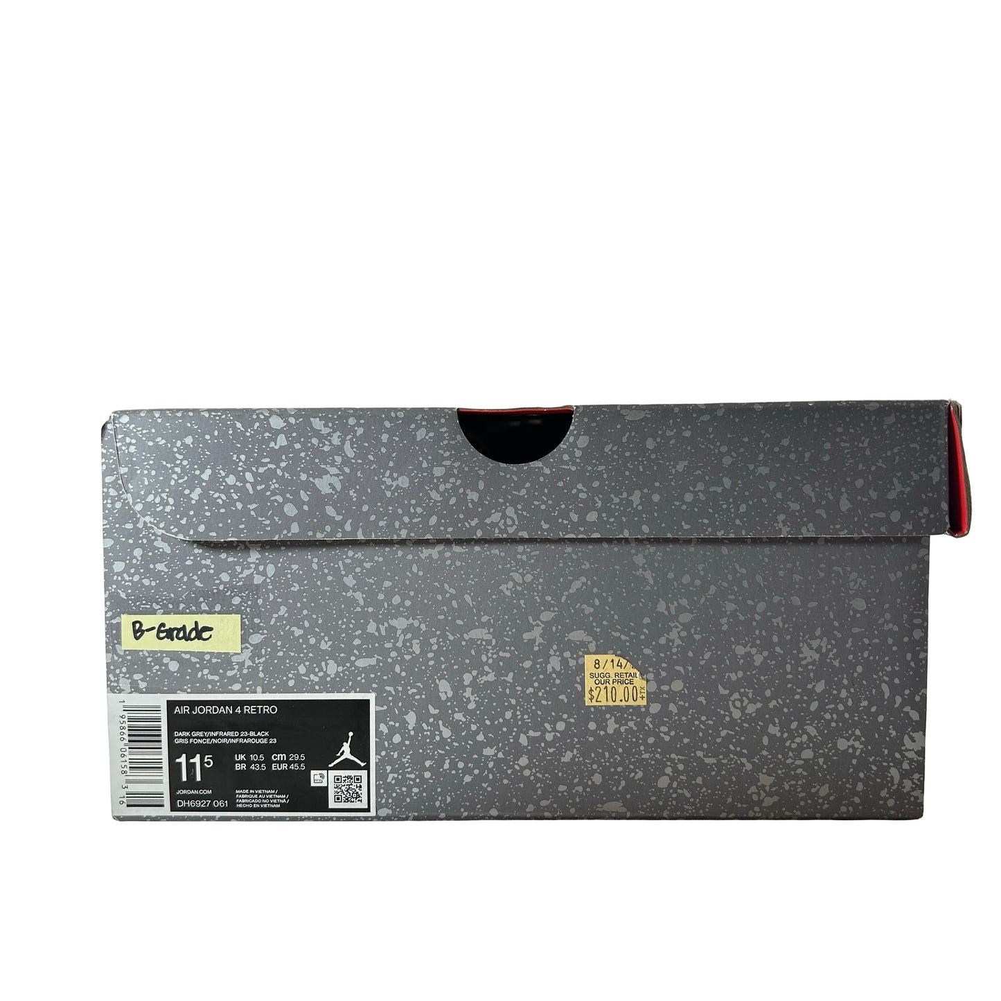 DH6927 061 Jordan 4 Retro Infrared - 11.5 M (B Grade)