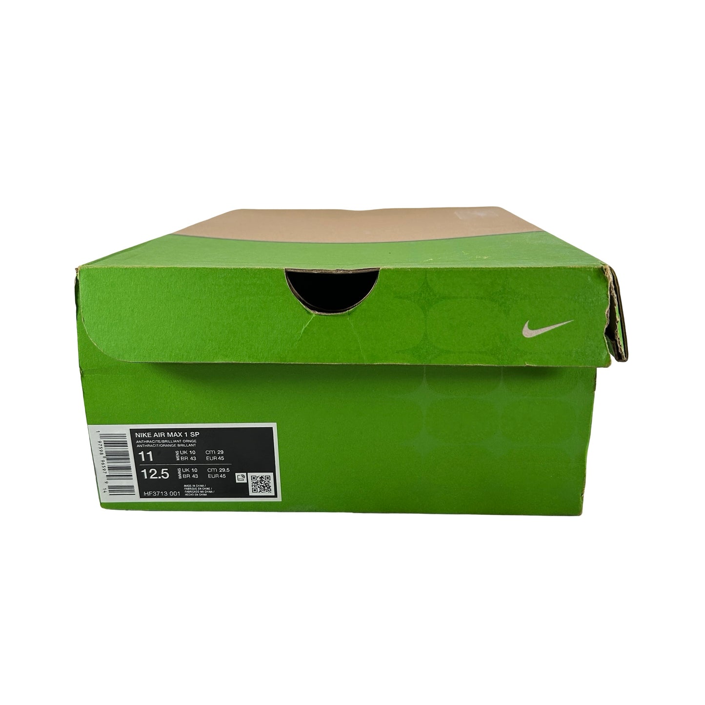 HF3713 001 Nike Air Max 1 SP HUF Brilliant Orange [USED] - 11 M (Used)