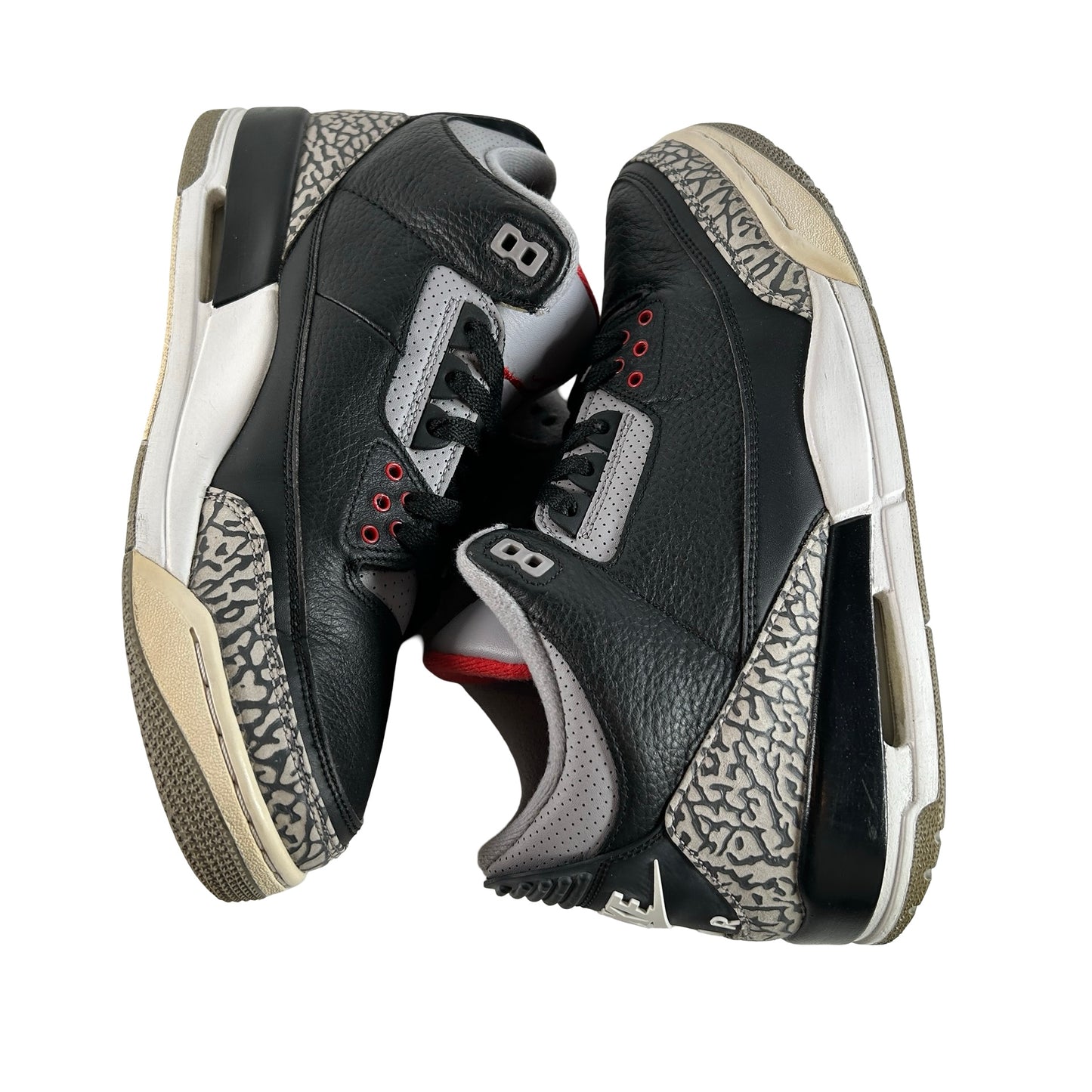 854262 001 Jordan 3 Black Cement 2018 [USED] - 10 M (Used9)
