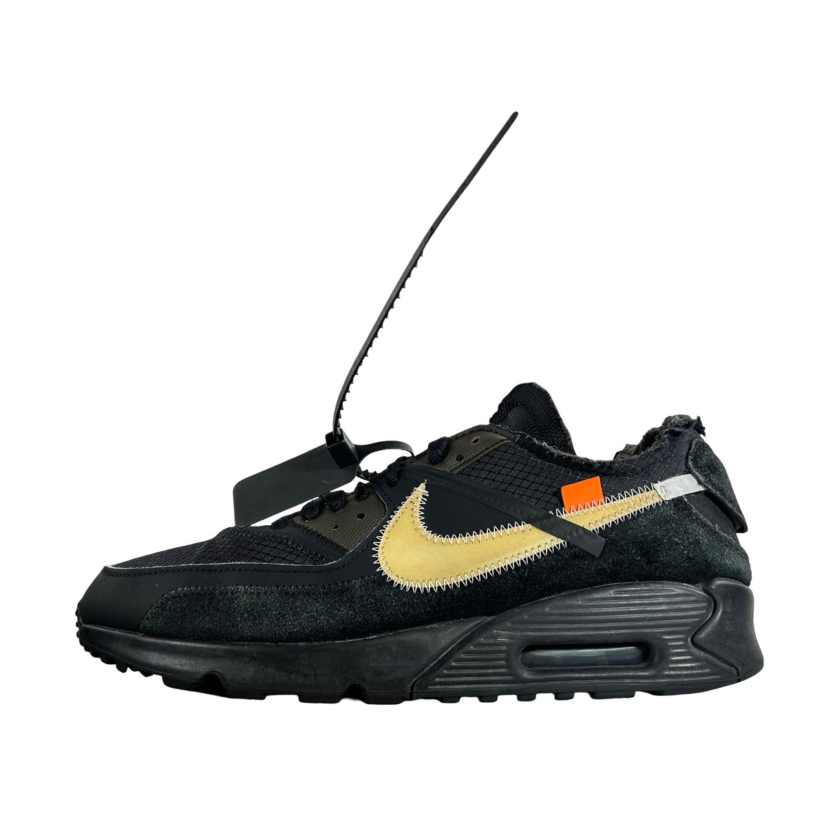 AA7293 001 Air Max 90 Off-White Black [USED] - 10 M (Used) (Replace Box)