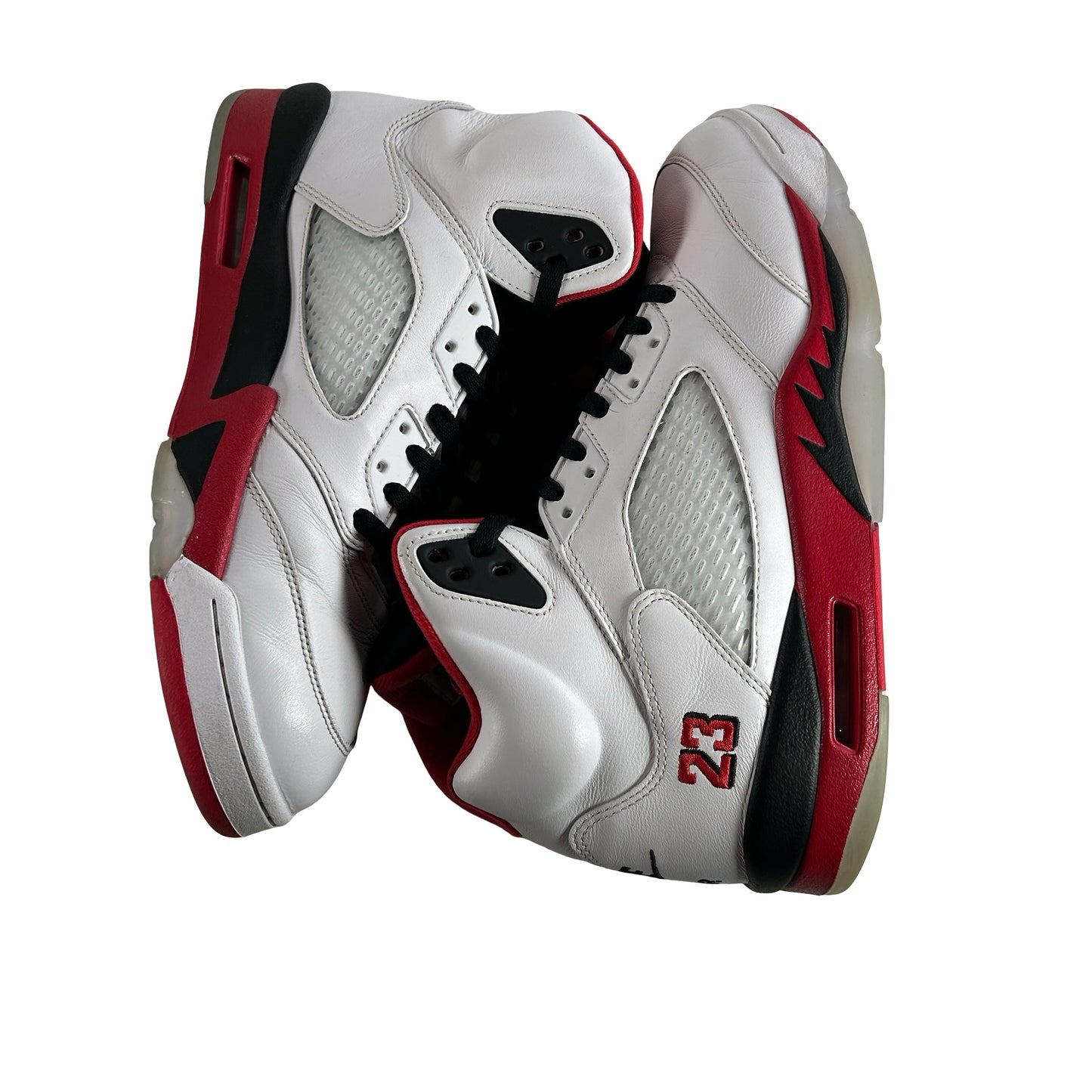 HQ7978 101 Jordan 5 Retro Fire Red Black Tongue (2025) [USED] - 12 M (Used) (Replace Box)