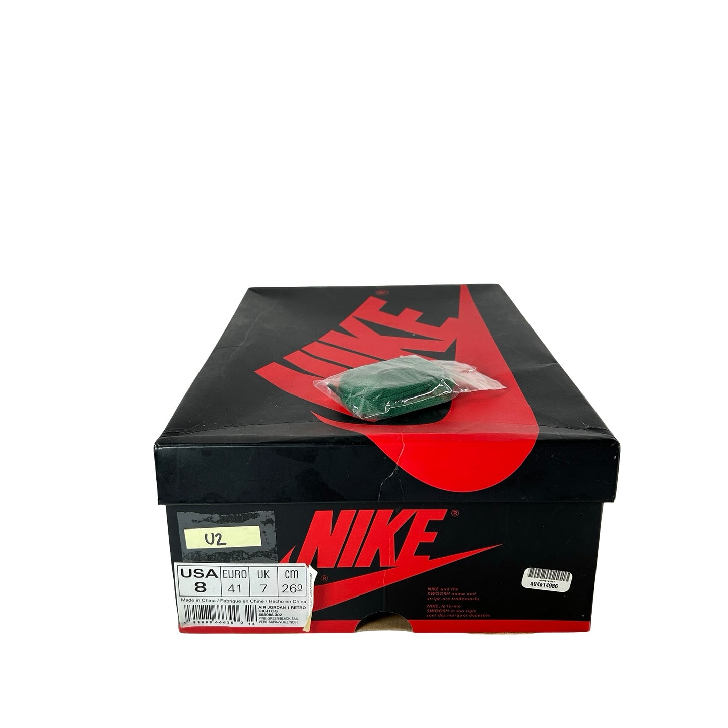 555088 302 Jordan 1 Retro High Pine Green [USED] - 8 M (Used2)