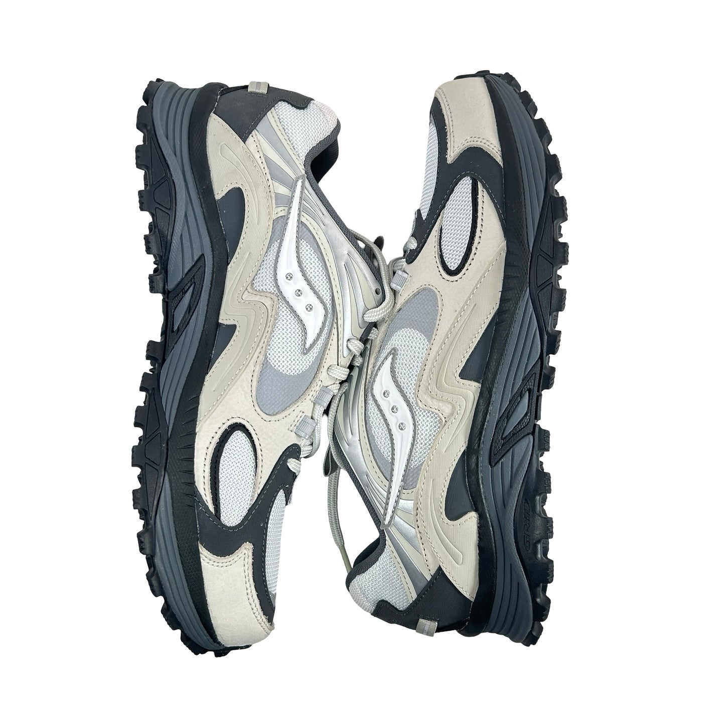 S70908 1 Saucony Grid Aura X Grey Pack White [USED] - 11 M (VNDS)