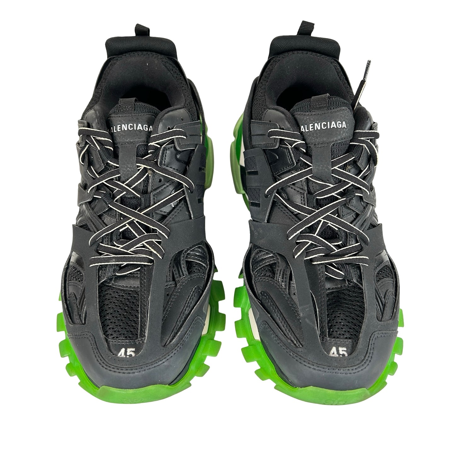 570391W1GB11003 Balenciaga Track Black Glow-In-The-Dark [USED] - EU 45 / US 12 M (Used) (No Label)
