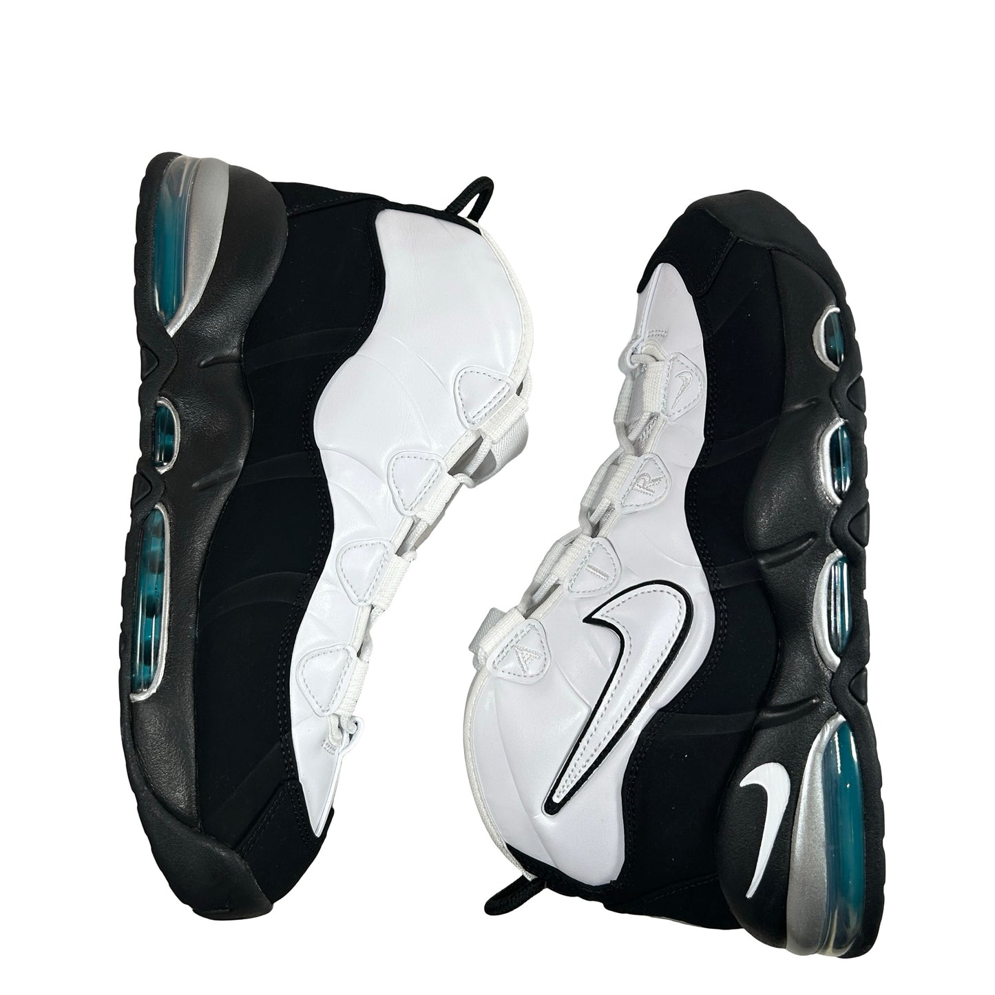 311090 100 Nike Air Max Uptempo 95 White Black Teal [USED] - 9.5 M (Used)