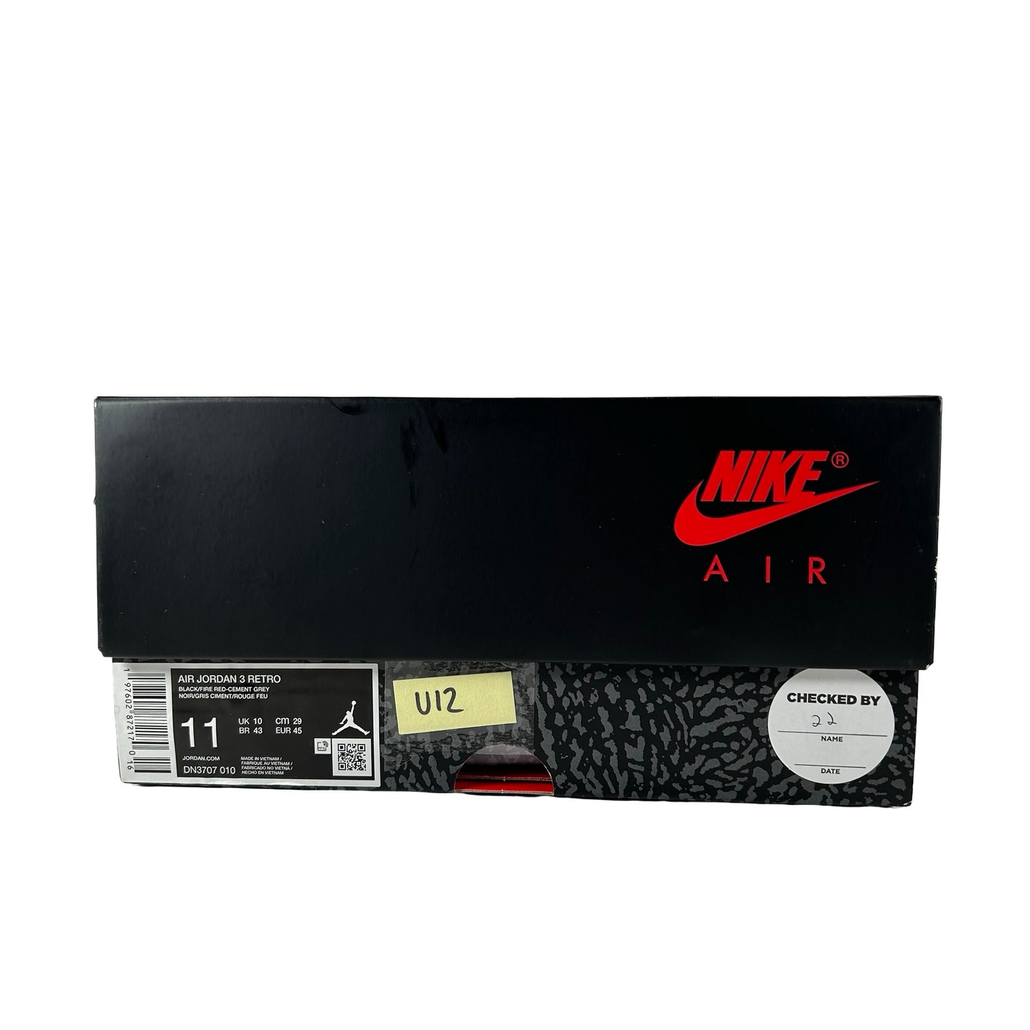 DN3707 010 Jordan 3 Retro OG Black Cement (2024) [USED] - 11 M (Used12)