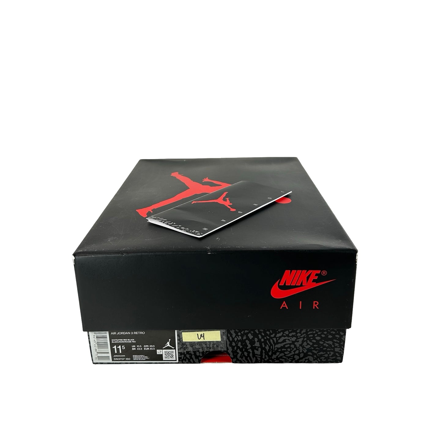 DN3707 160 Jordan 3 Retro Fire Red (2022) [USED] - 11.5 M (Used4)