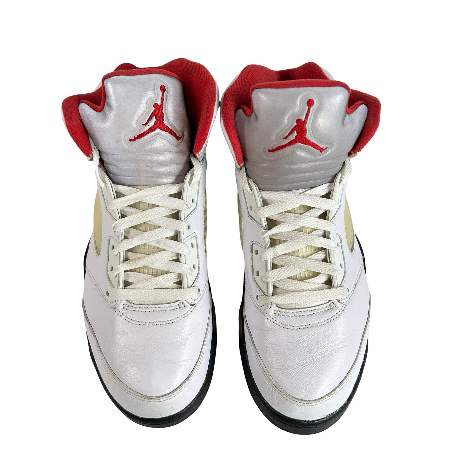 DA1911 102 Jordan 5 Retro Fire Red Silver Tongue (2020) [USED] - 9 M (Used)