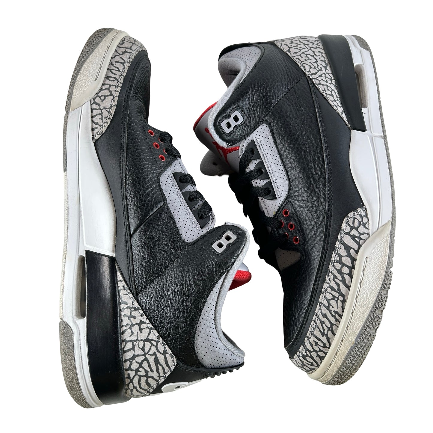 854262 001 Jordan 3 Black Cement 2018 [USED] - 11.5 M (Used) (No Box)