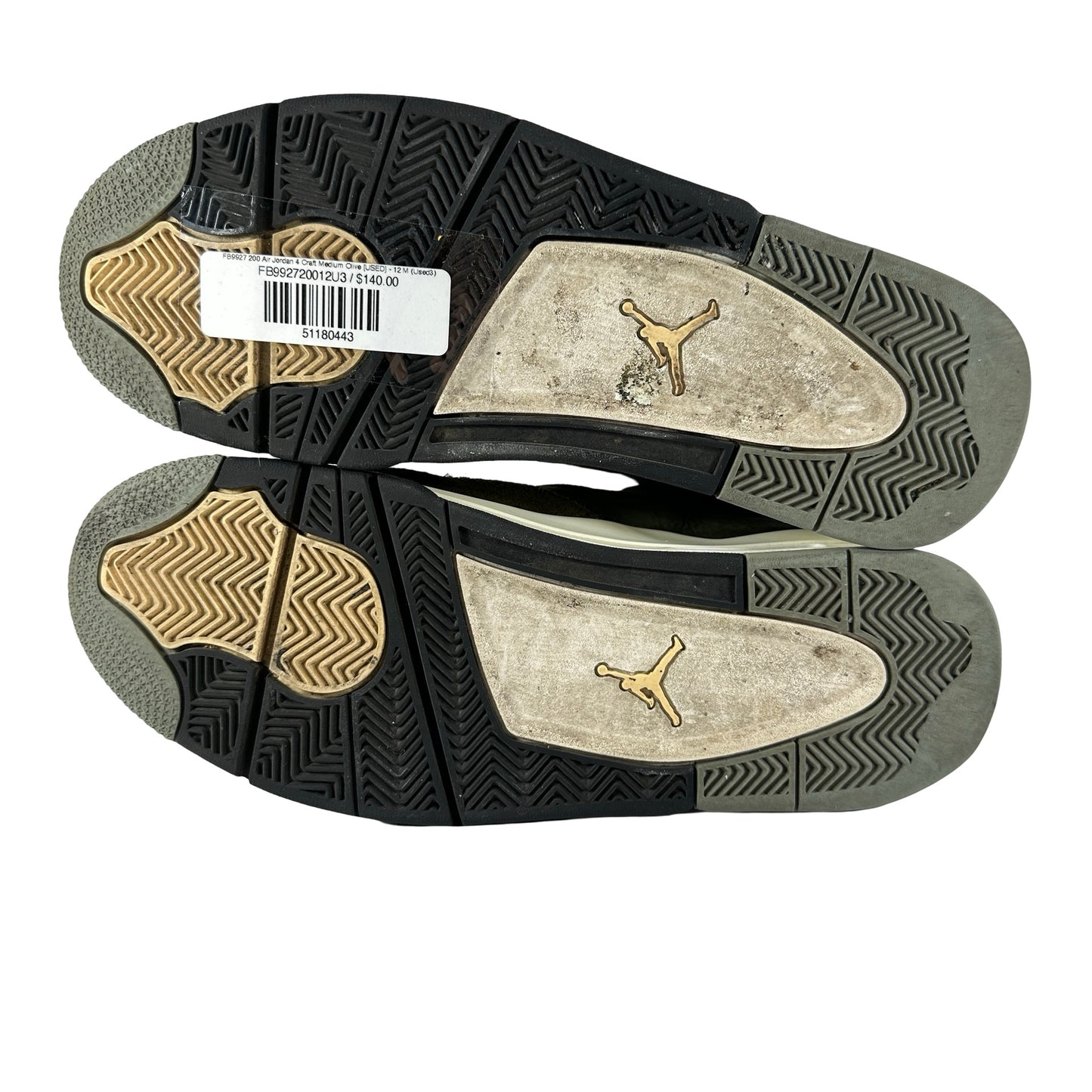 FB9927 200 Air Jordan 4 Craft Medium Olive [USED] - 12 M (Used3)