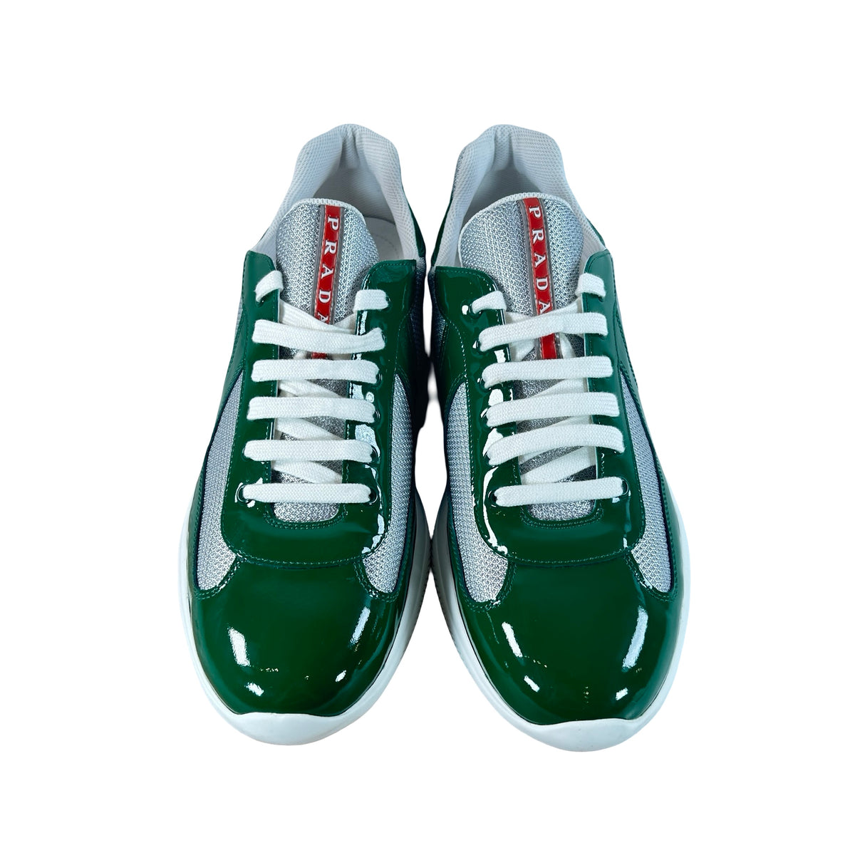 Prada America's Cup Green Silver [USED] - PRADA 12 / 13 US M (Used) (No Box)