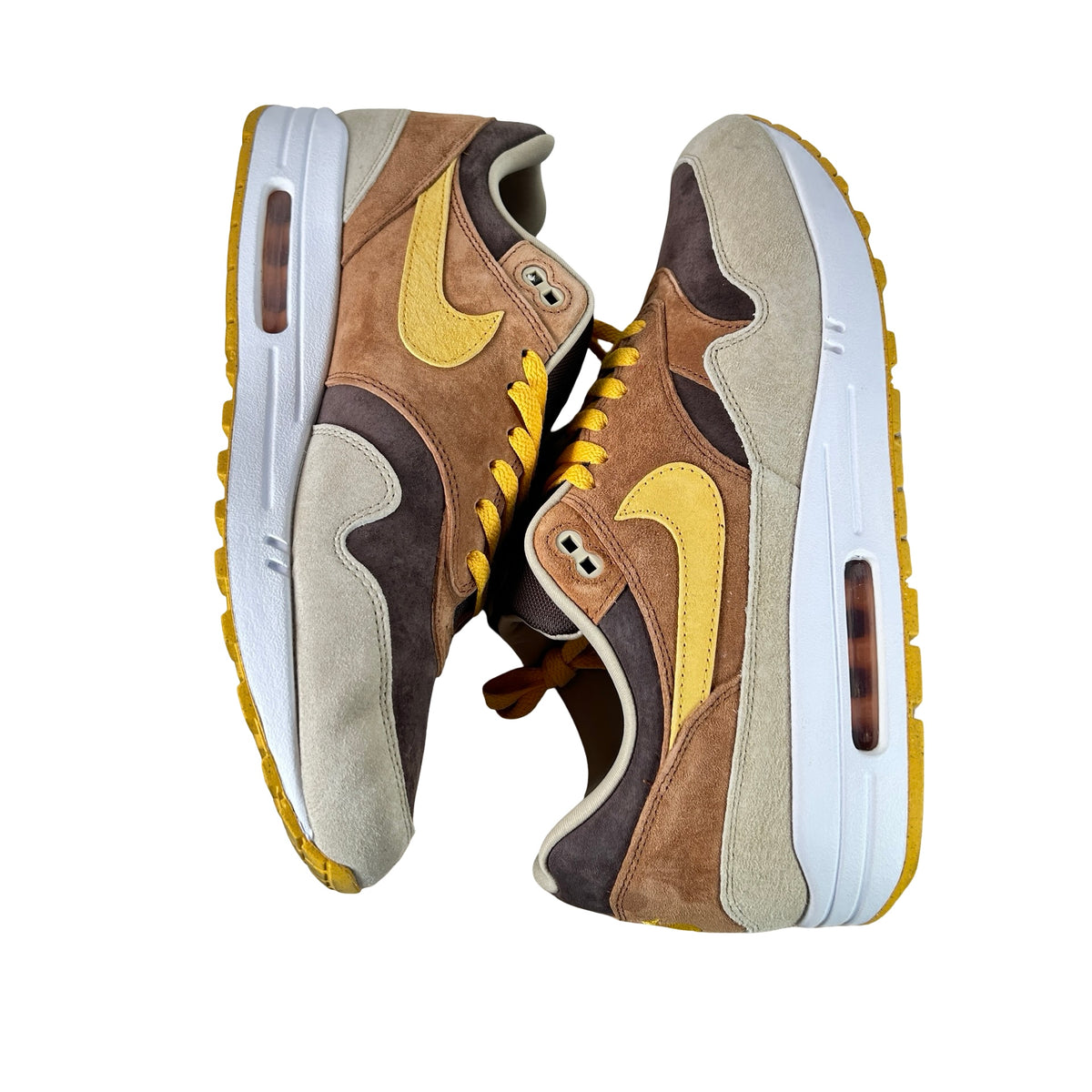 DZ0482 200 Nike Air Max 1 PRM Duck Pecan Yellow Ochre [USED] - 13 M (Used)