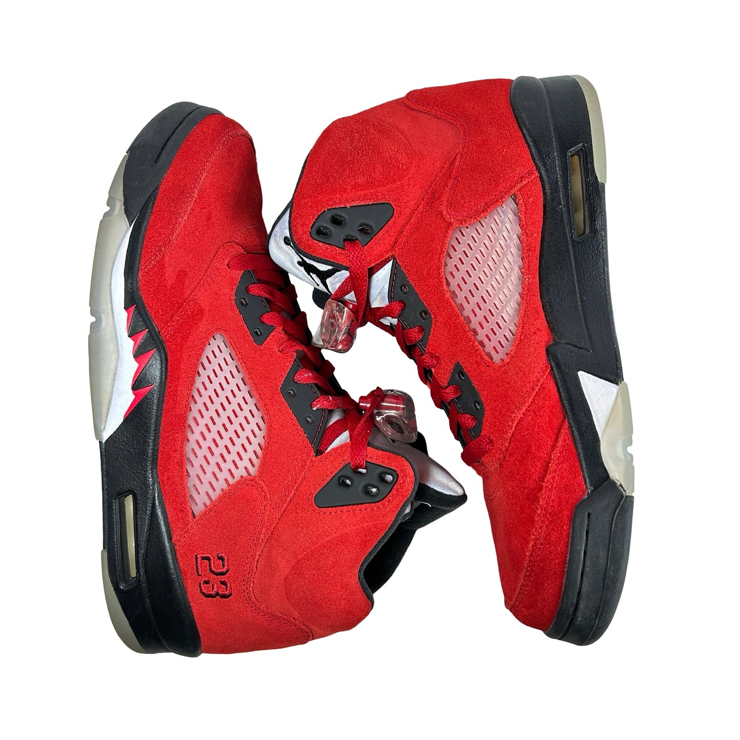 DD0587 600 Jordan 5 Retro Raging Bull Red (2021) [USED] - 9 M (Used)