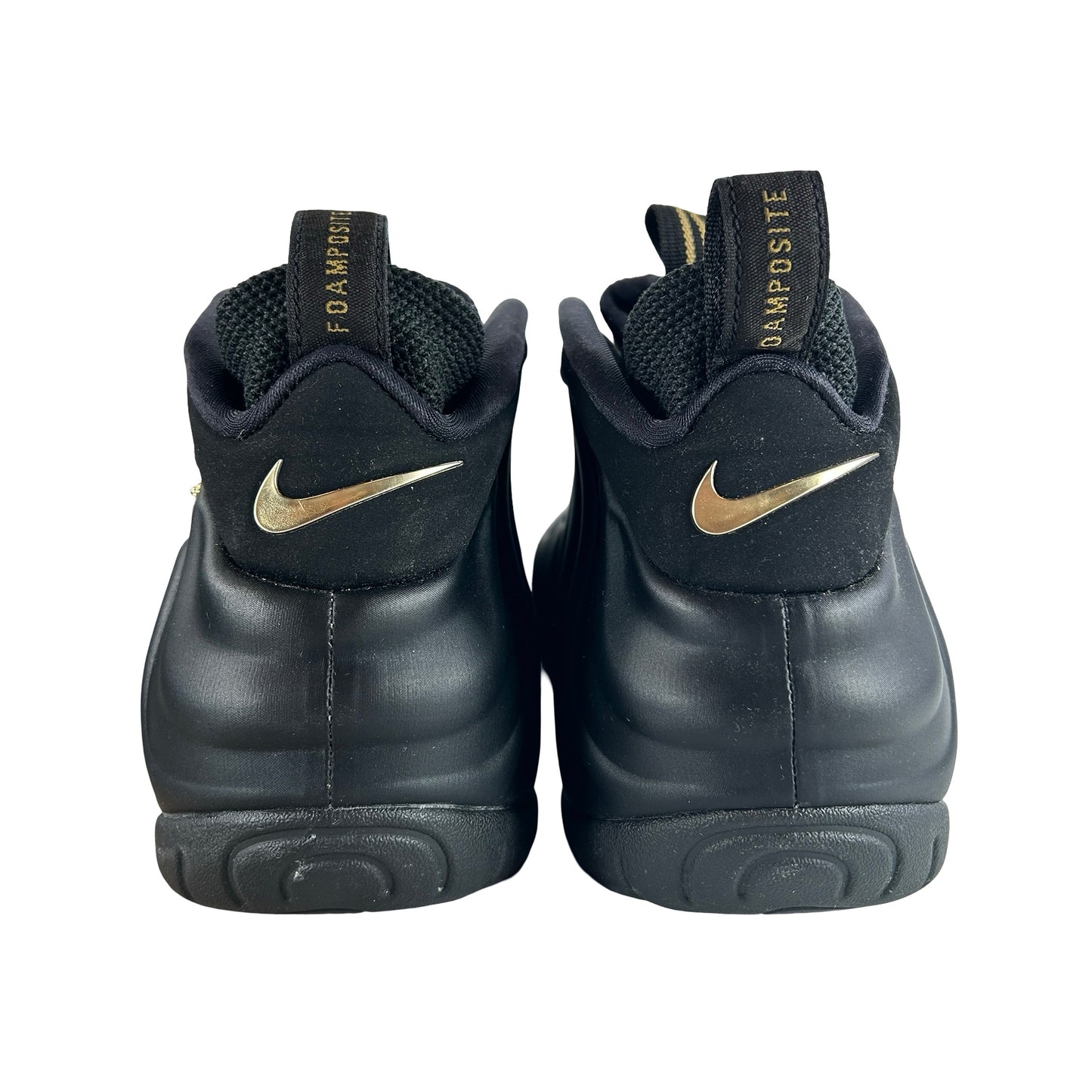 624041 009 Nike Air Foamposite Pro Black Metallic Gold [USED] - 10.5 M (Used)