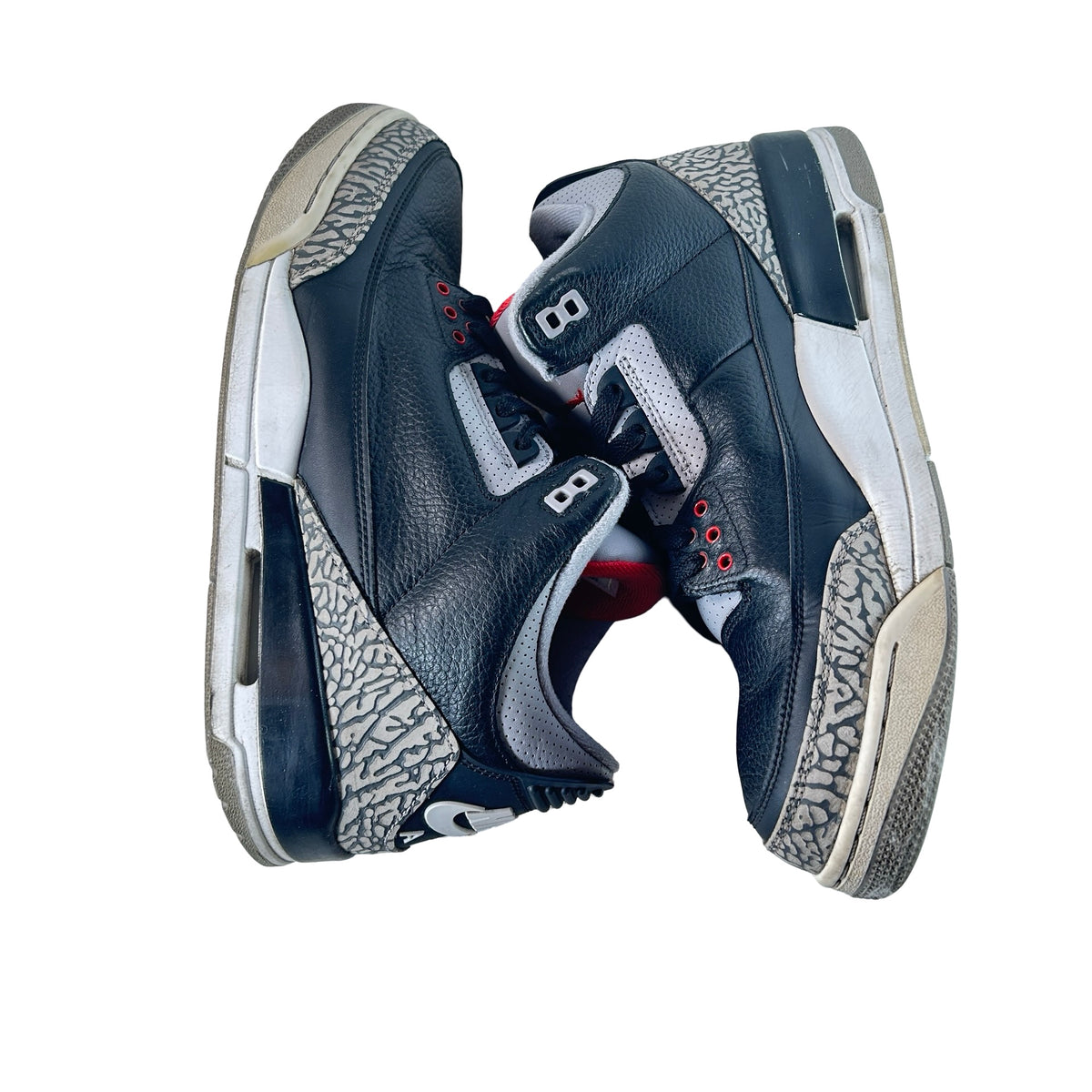 854262 001 Jordan 3 Black Cement 2018 [USED] - 11.5 M (Used2) (No Box2)