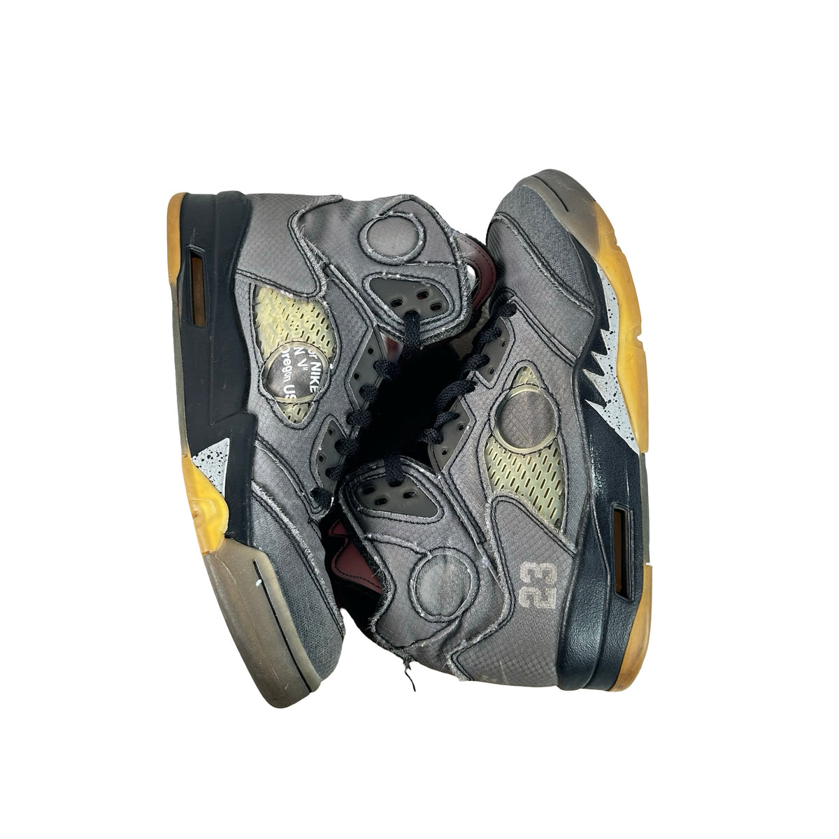 CT8480 001 Jordan 5 Off-White Black [USED] - 7.5 M (Used9)