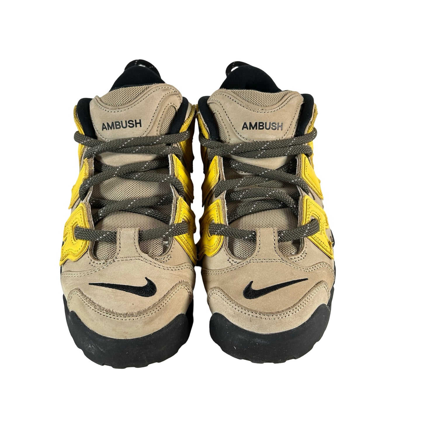 FB1299 200 Nike Air More Uptempo Low AMBUSH Sulfur [USED] - 9.5 M (Used) (No Box)