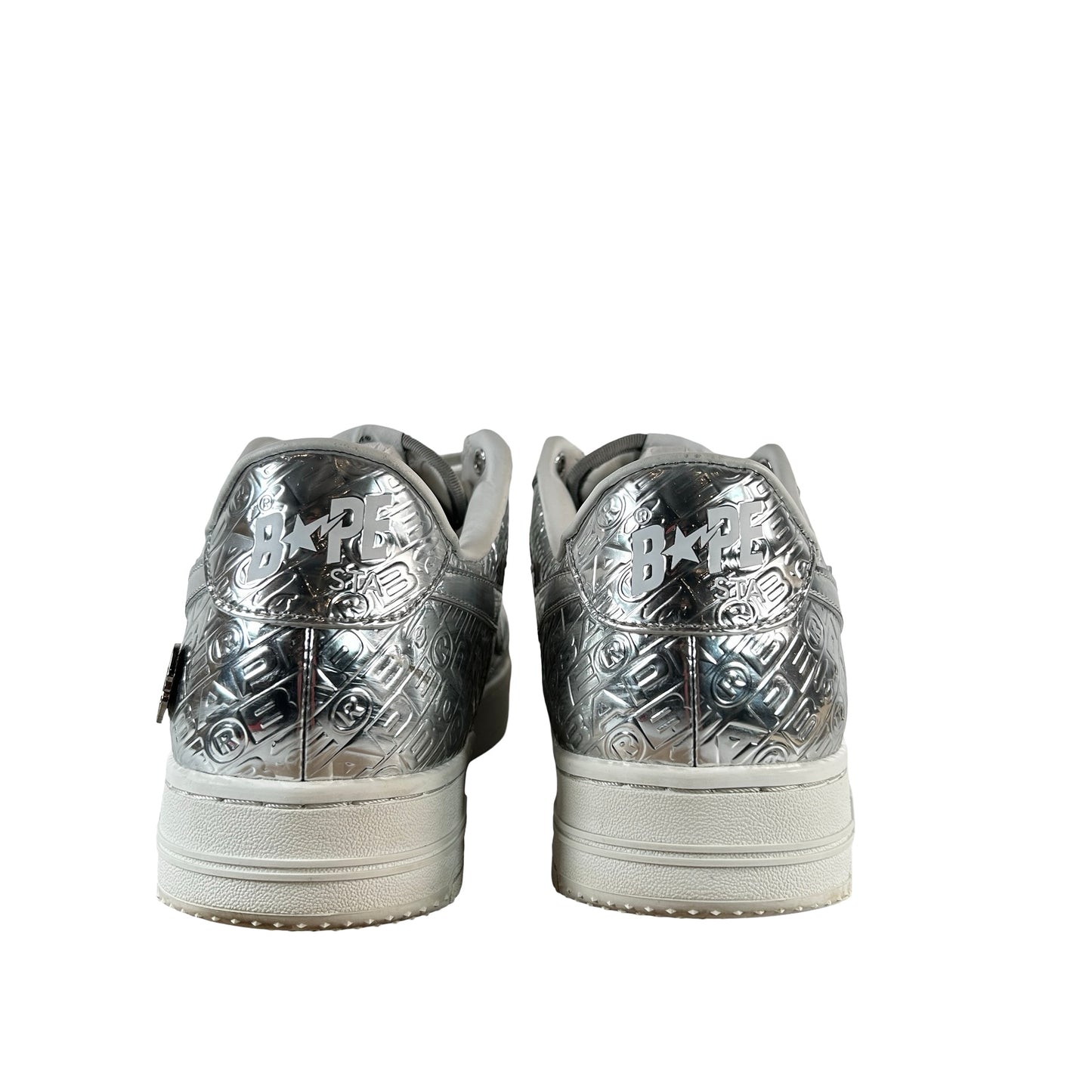 1K80191305 A Bathing Ape Bape Sta #5 Silver [USED] - 11 M (Used)