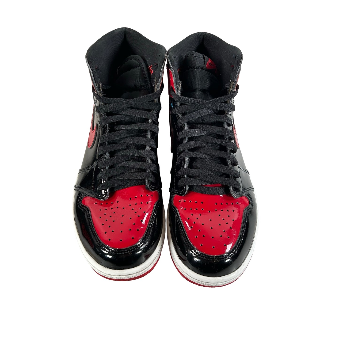 555088 063 Jordan 1 Retro High OG Patent Bred [USED] - 9 M (Used6)